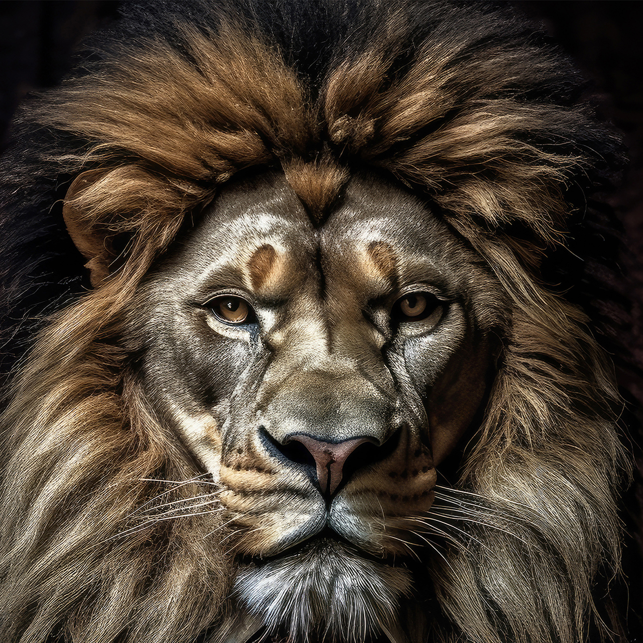 Canvas-Stylish Lion-image LAND