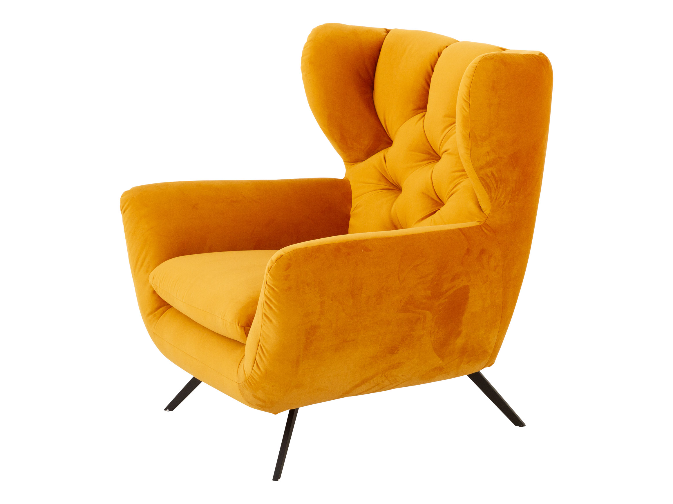 Sessel Santa Fe, Stoff Velvet Gold, b 100 cm t 96 cm h 106 cm