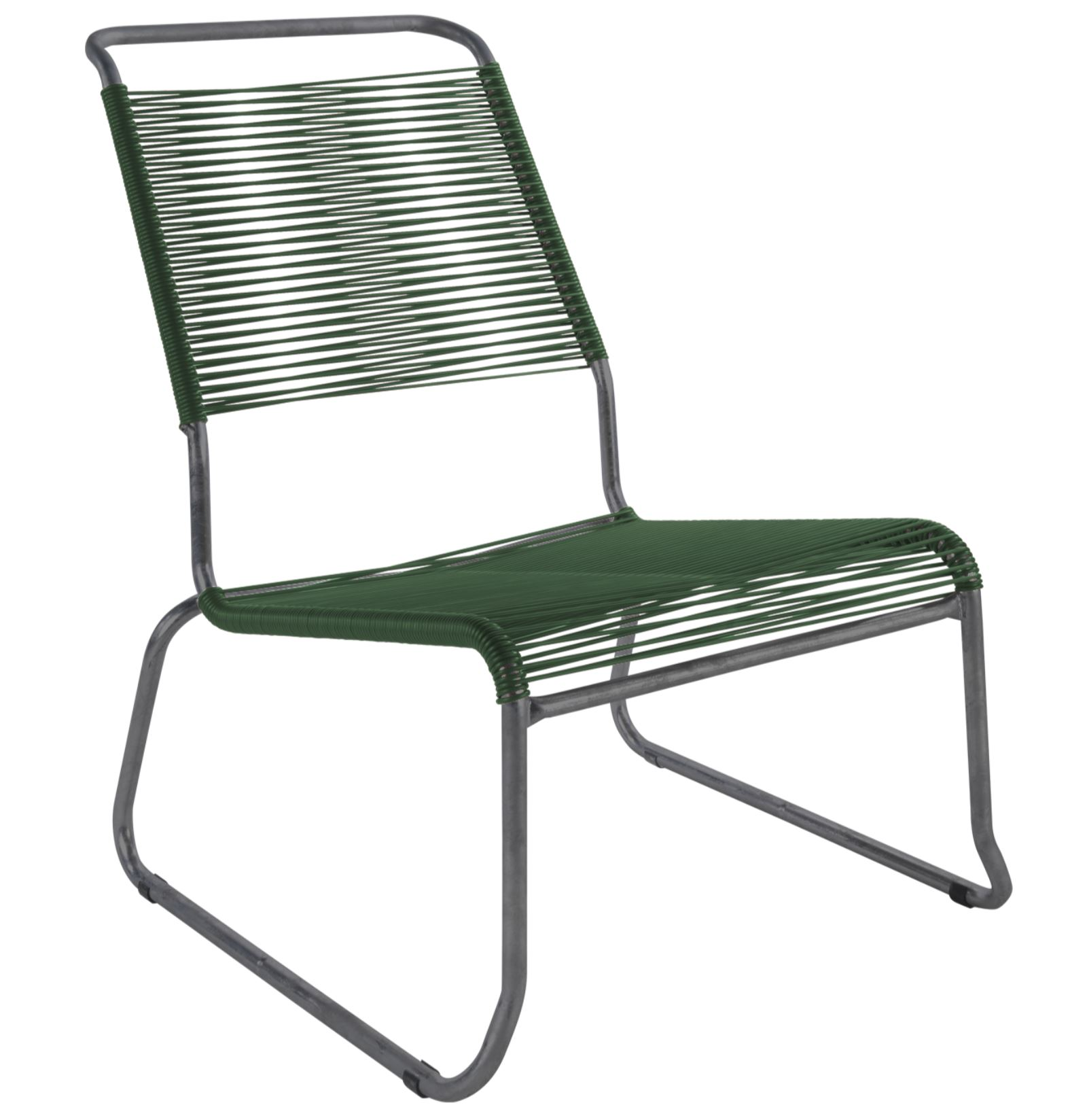 Schaffner Spaghetti-Kufen-Lounger Säntis Hochlehner Grün | Schubiger Möbel