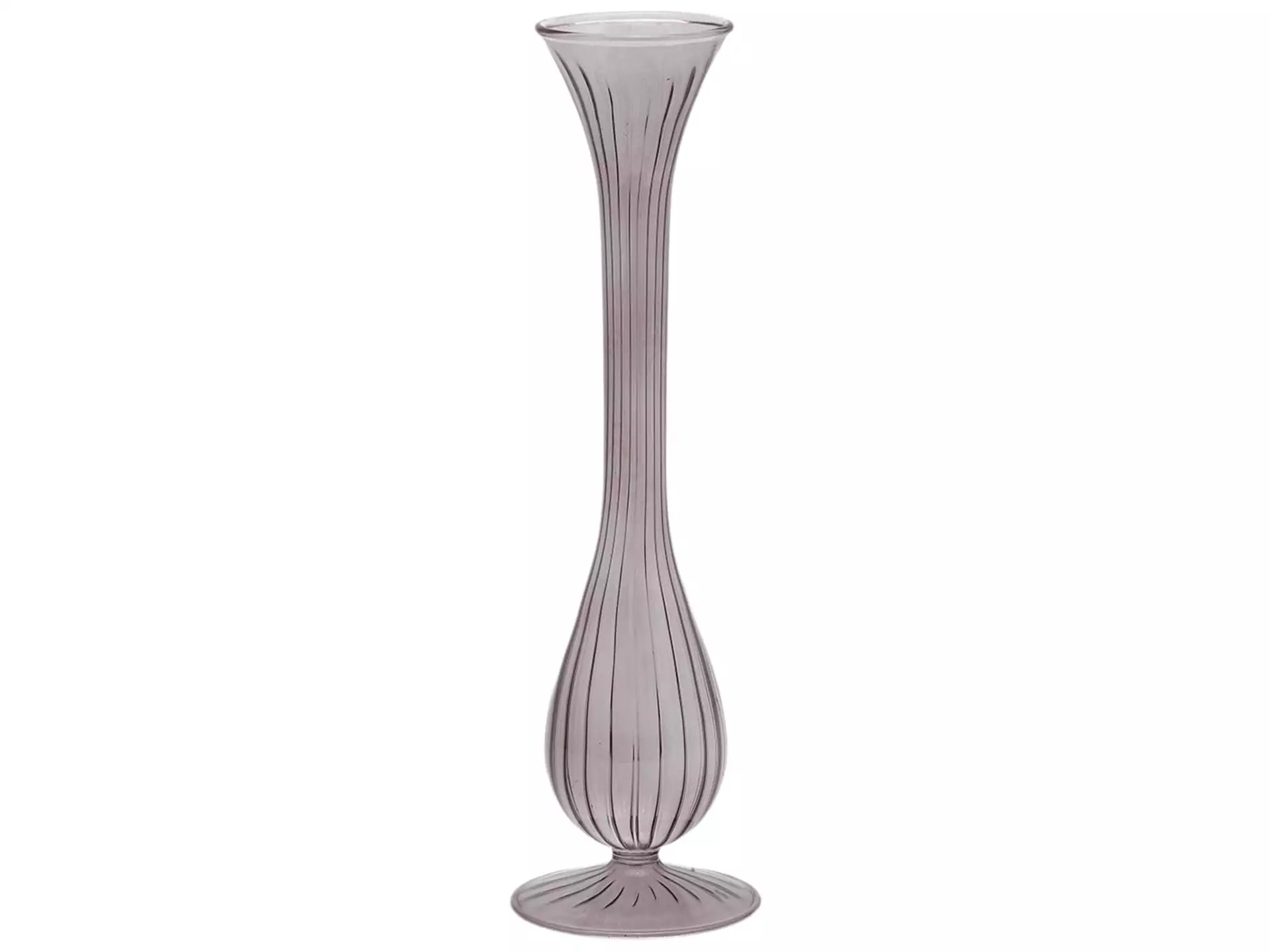 Vase Flaschenform Grau H: 35 cm Edg