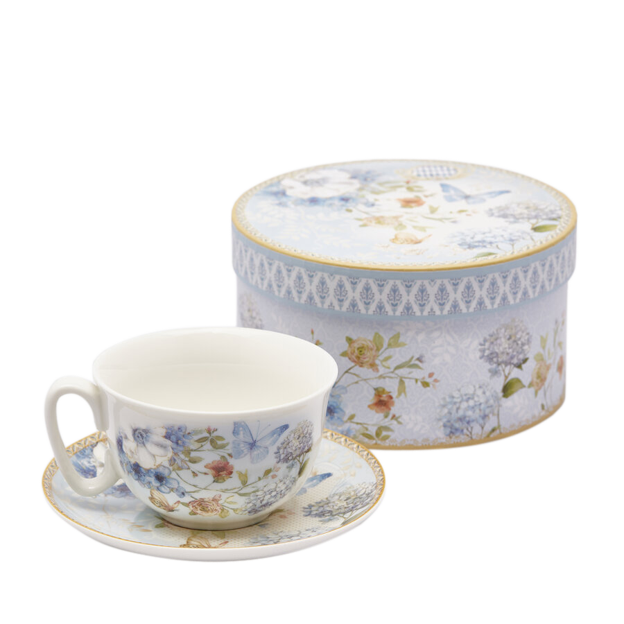 Geschirr Teetasse Hellblau D: cm Edg