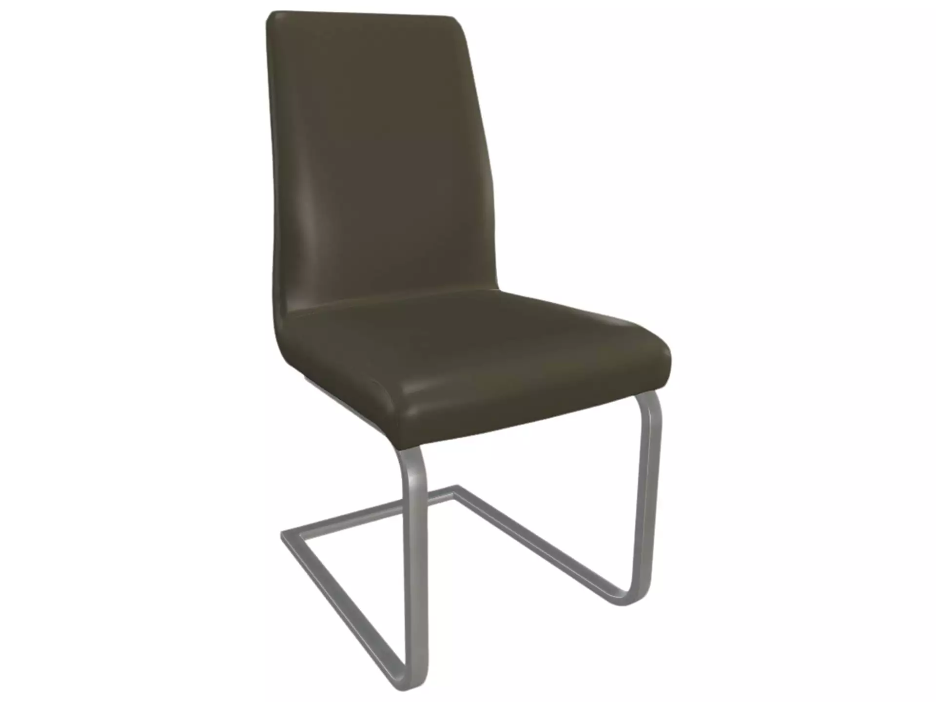 Stuhl Larona 2 Trendstühle / Farbe: Olive / Material: Leder