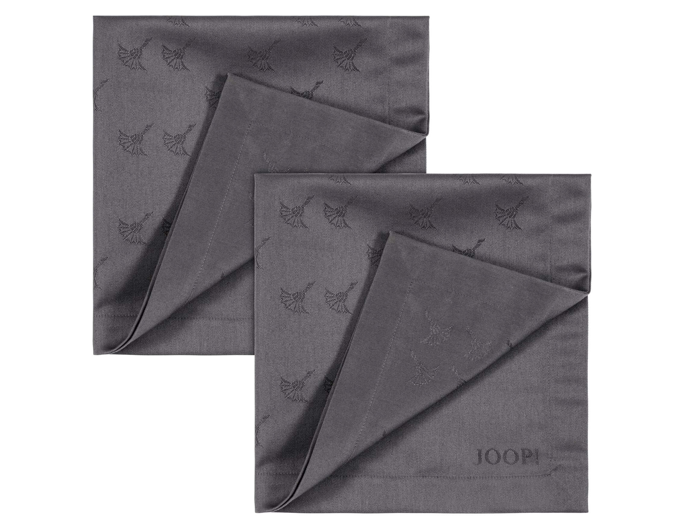 Joop Servietten Set à 2 Stk Faded Cornflower, Graphit Grau | Schubiger Möbel