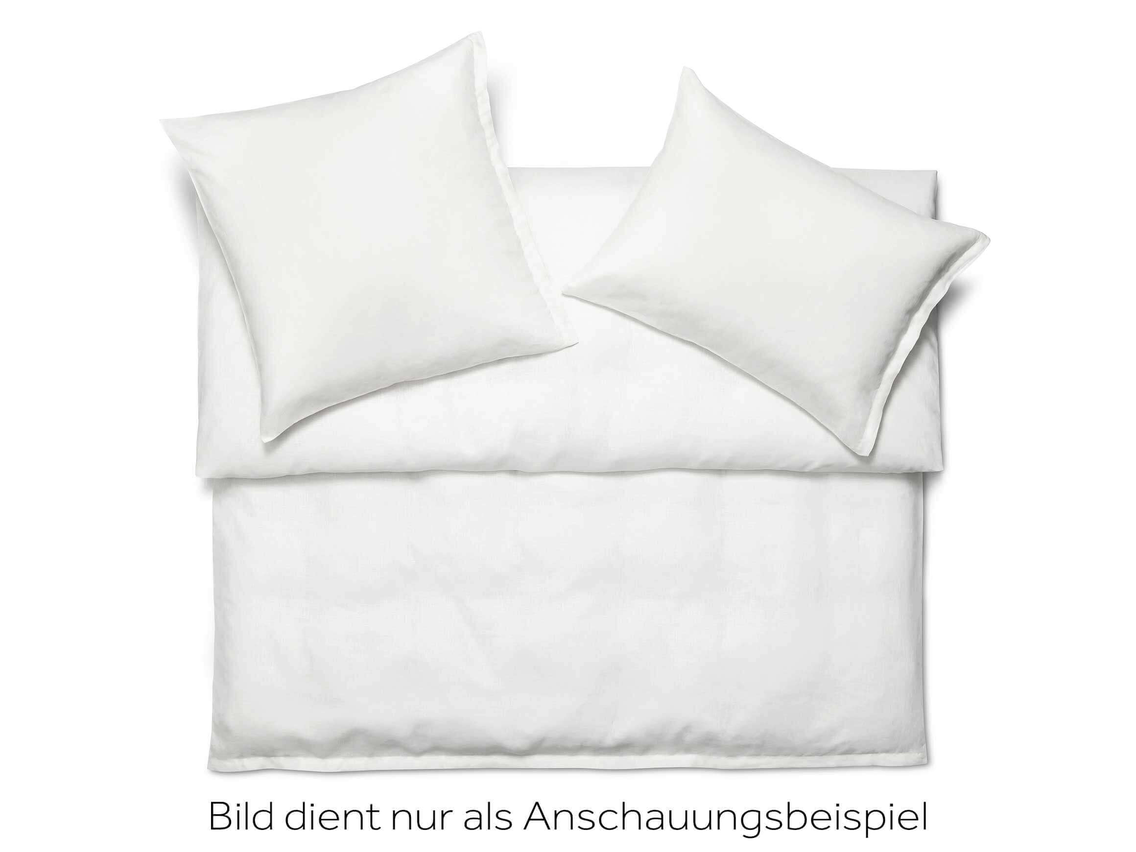 Duvetbezug Levin-Leinen, Blanc