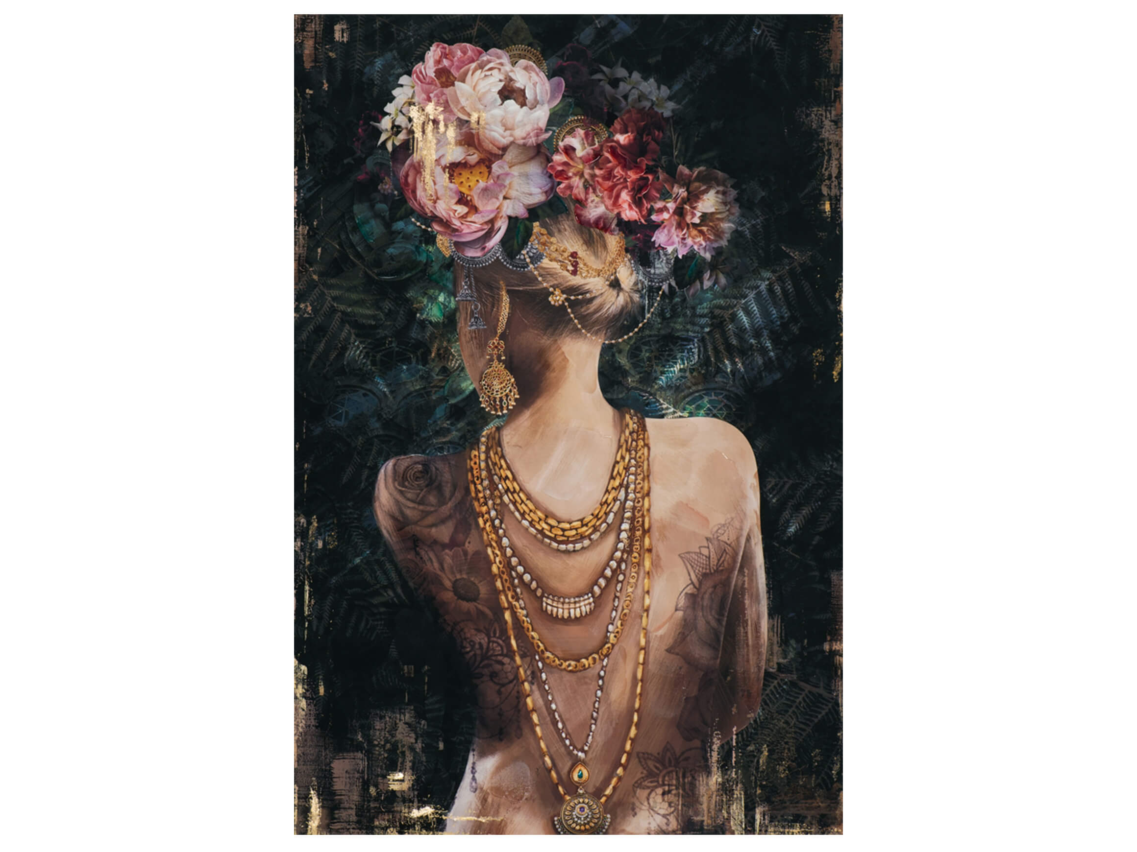 Bild Rückenansicht Geschmückte Schönheit 1 image LAND