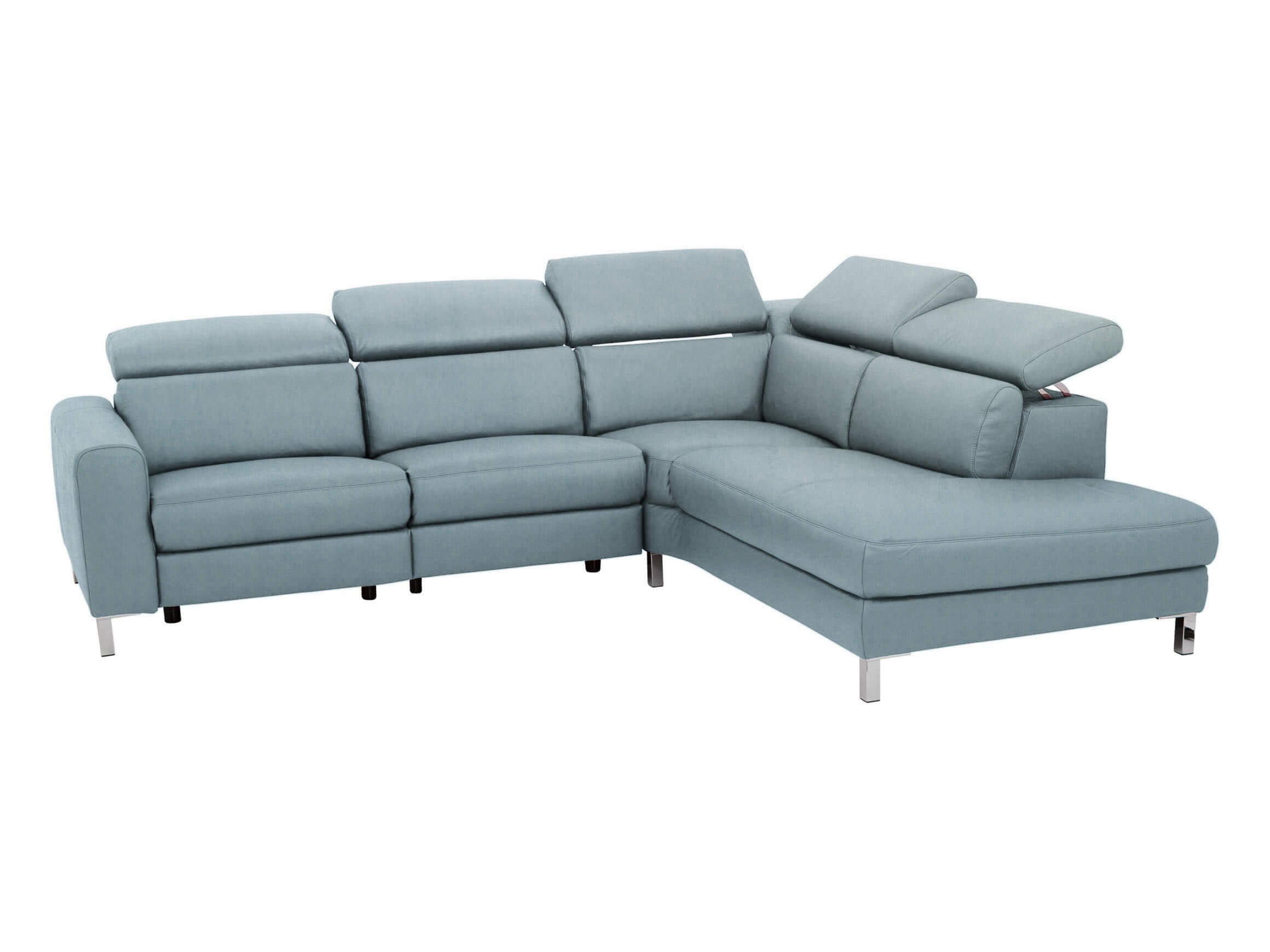 Ecksofa Laret Candy / Farbe: Aqua / Material: Stoff Basic