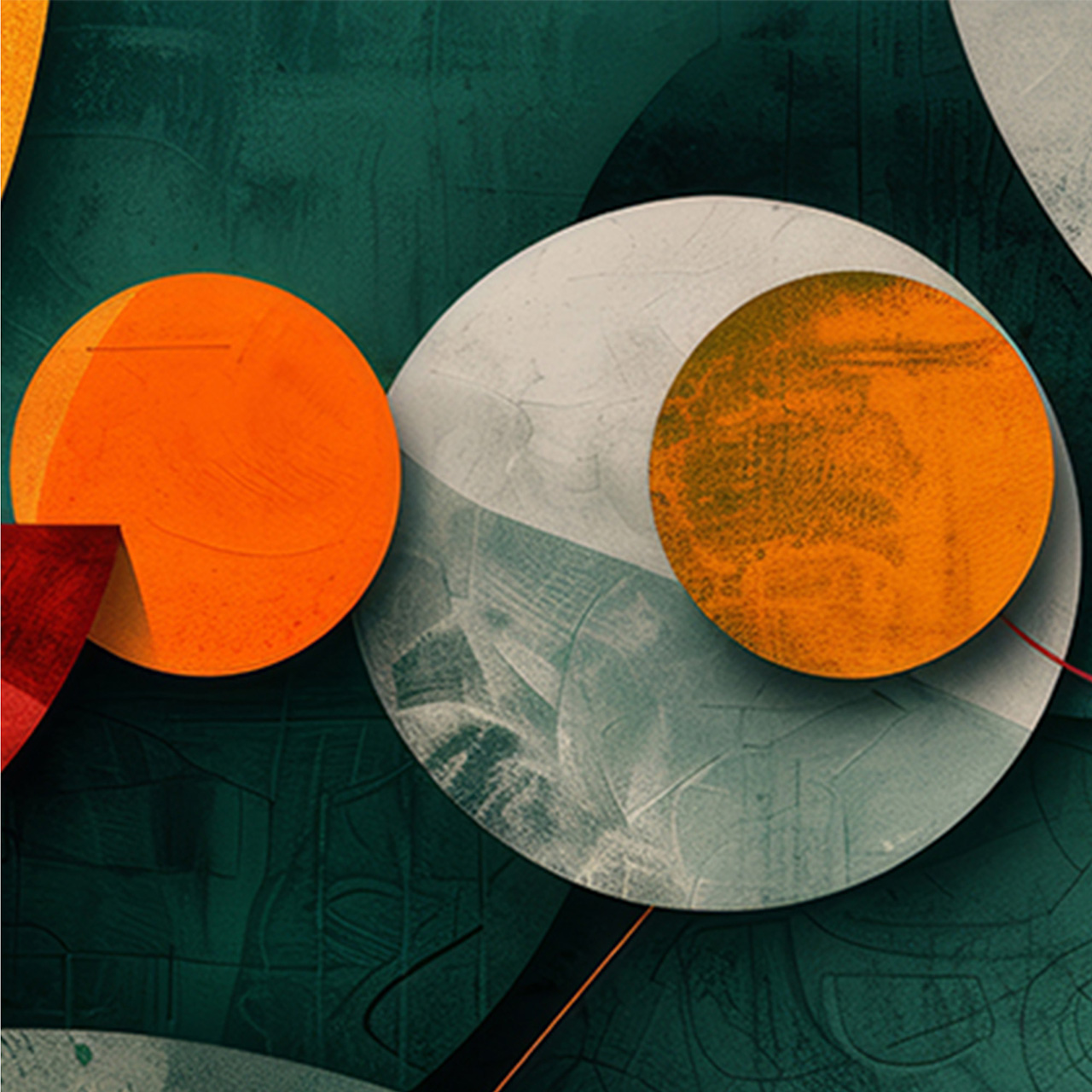 Canvas-Autumn Geometry-image LAND