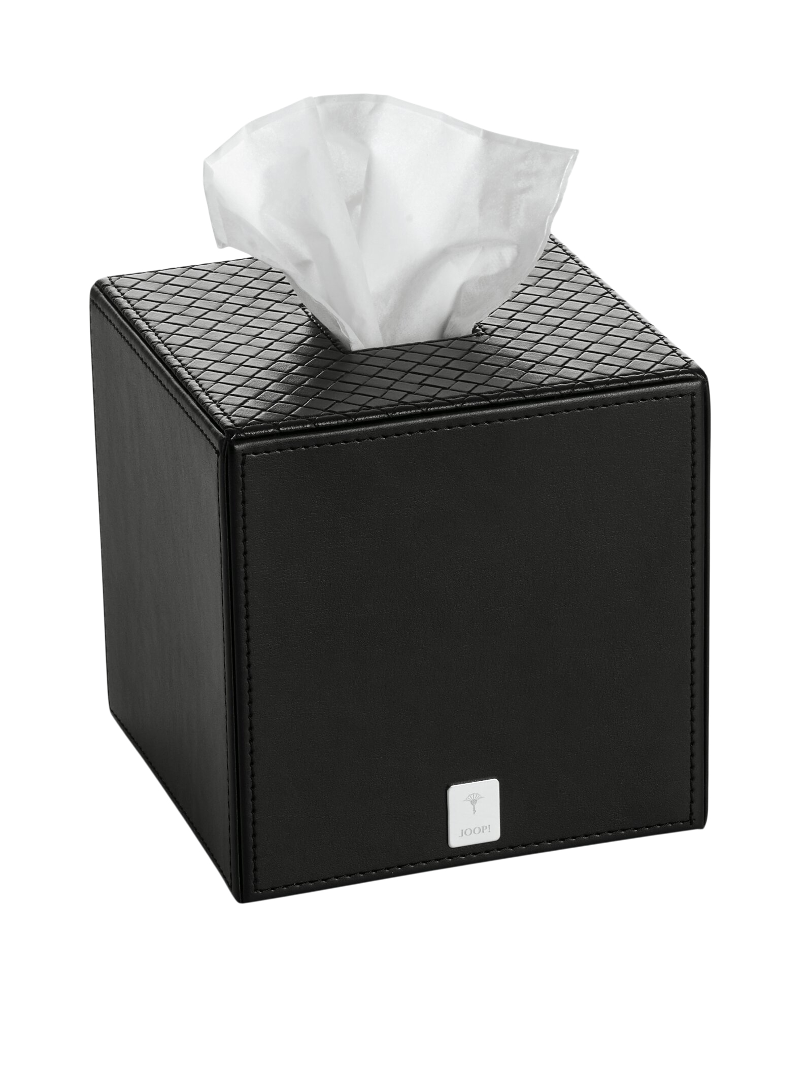 Joop Papiertuchbox schwarz quadratisch Schwarz 13.3x13.3x13.3 Schwarz | Schubiger Möbel