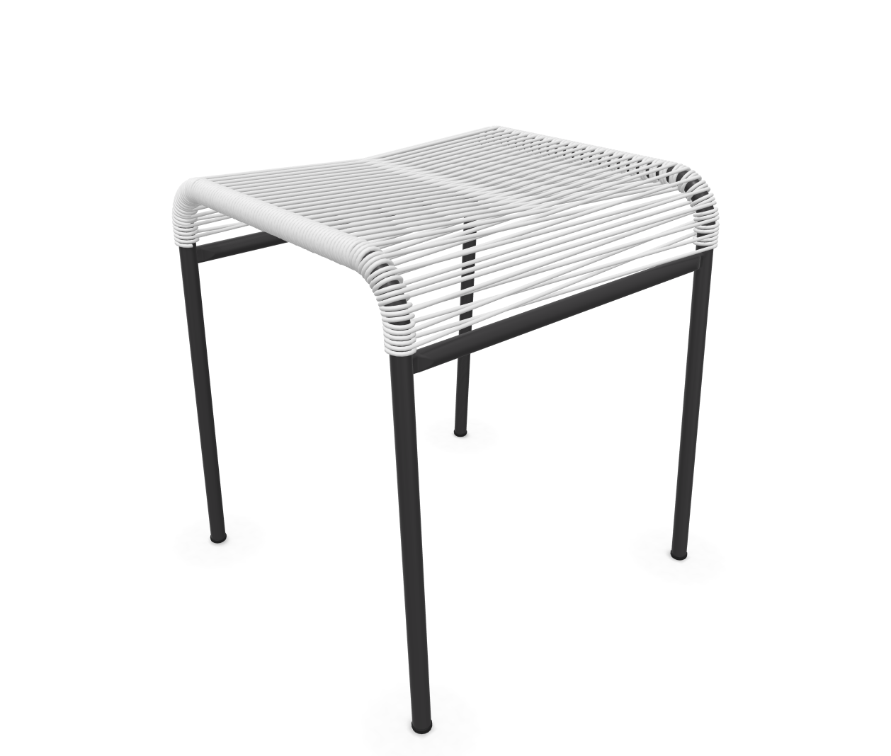Schaffner Spaghetti-1er-Hocker Säntis Weiss | Schubiger Möbel