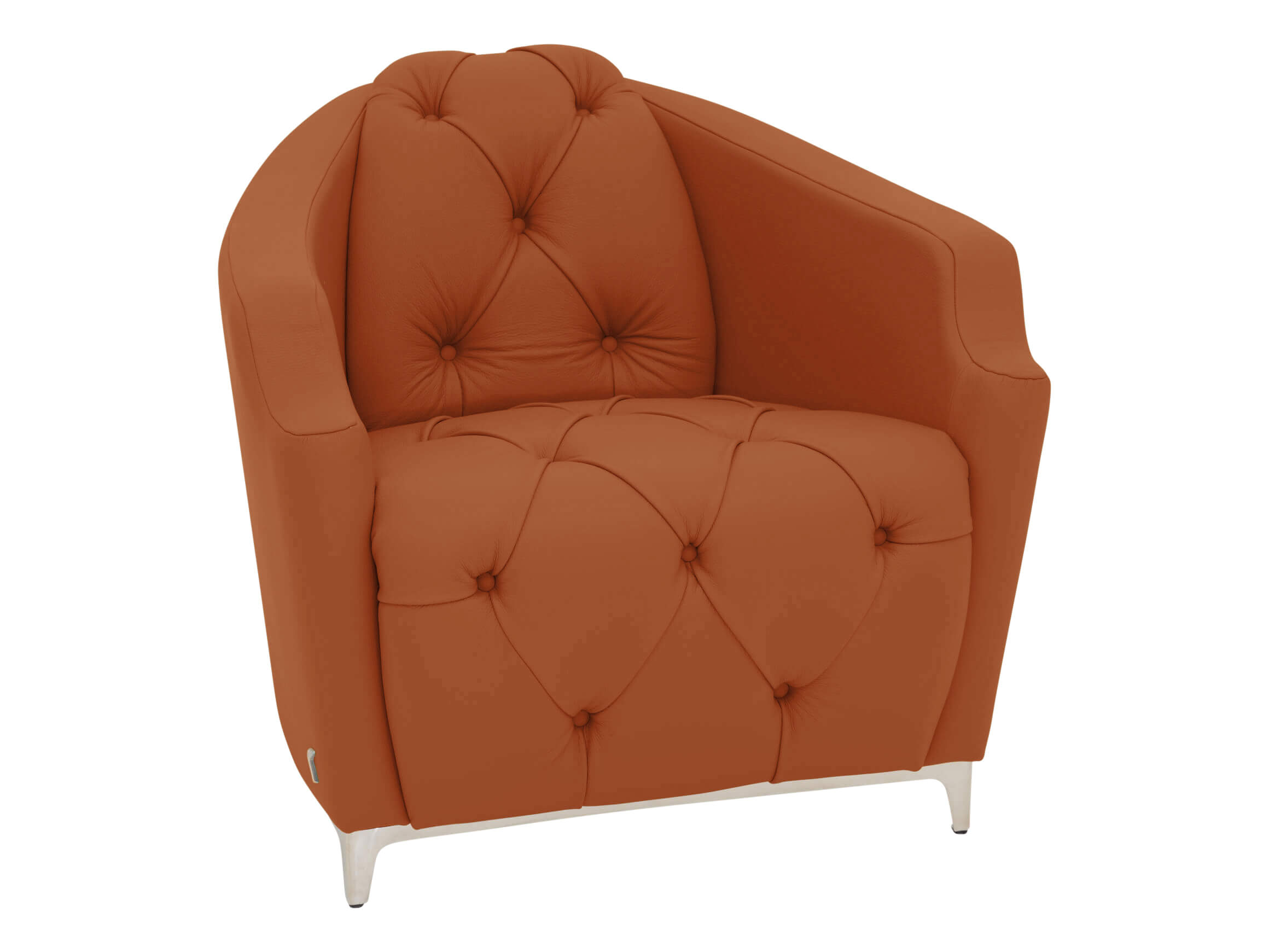Downey Calia armchair / Colour: Cognac / Material: