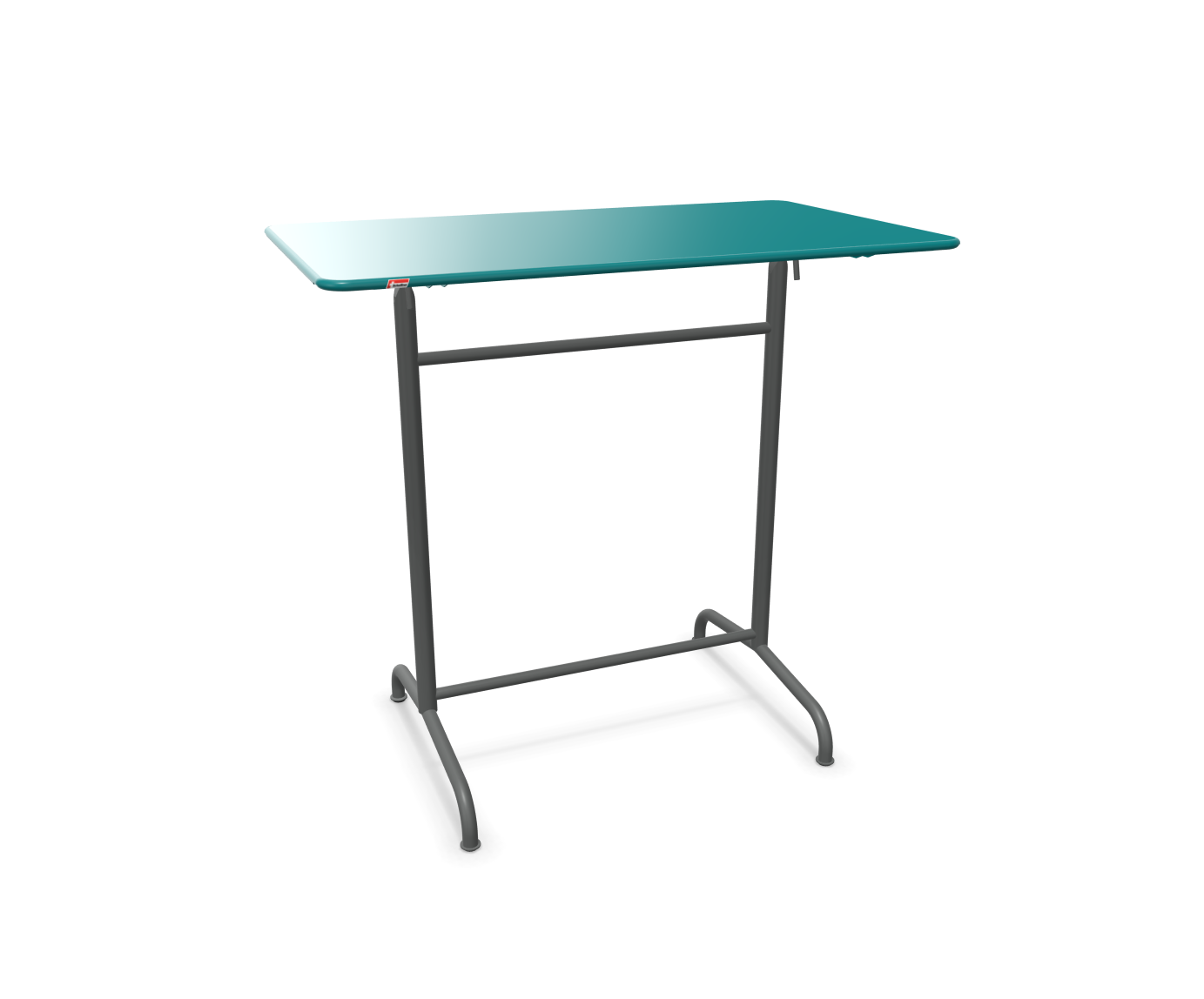 Metall-Stehtisch Rigi von Schaffner / Farbe: Kaliblau / Grösse: 120 x 70 cm