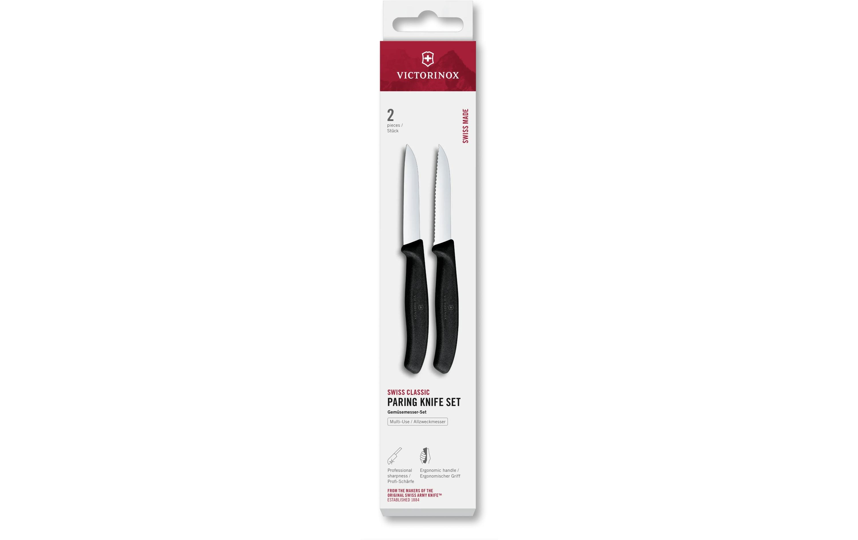 Messer-Set Swiss Classic, 8 cm, 2 Stück Von Victorinox Alltron / Farbe: Schwarz