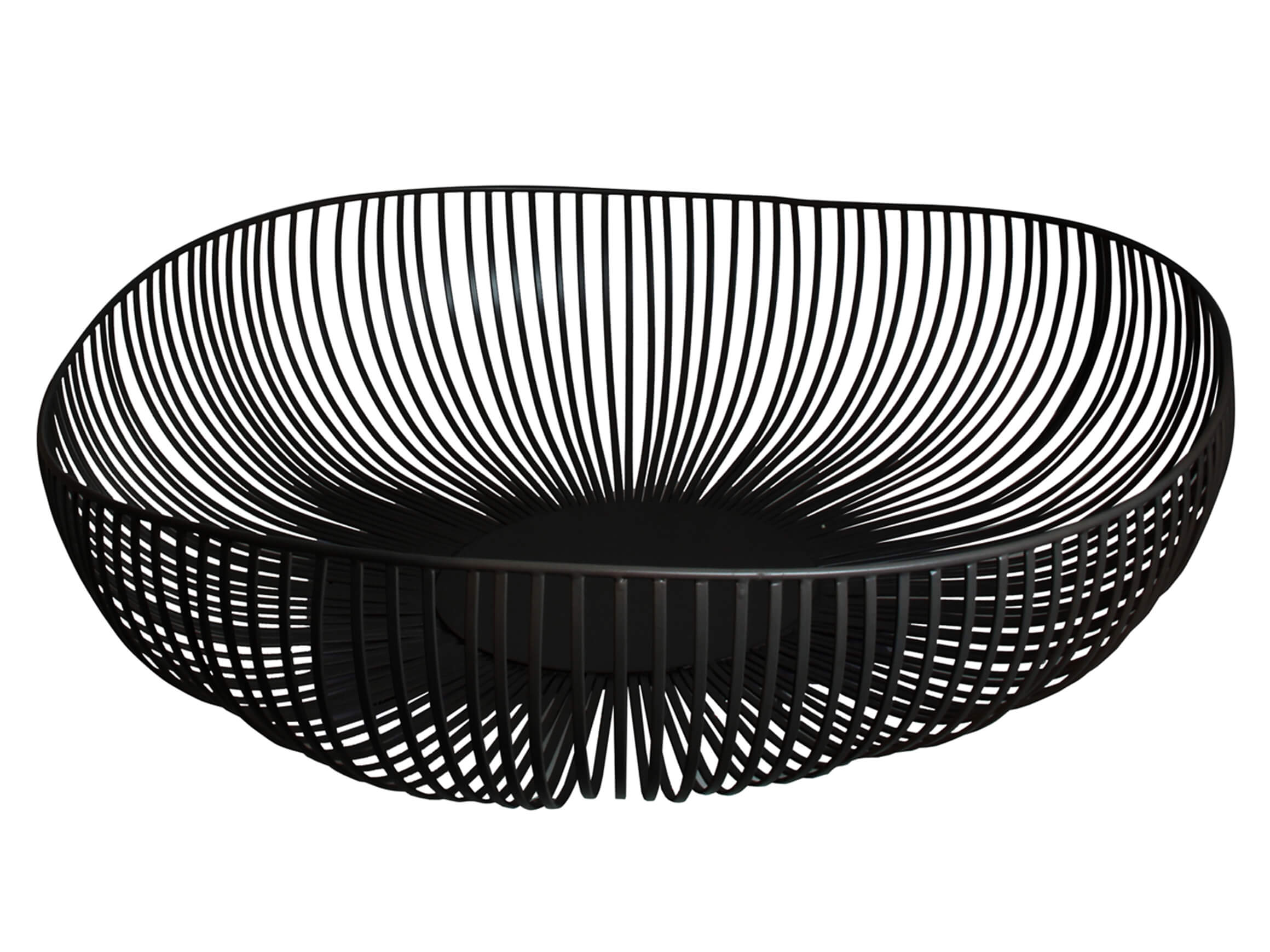 Korbschale Skate Schwarz H: 16 cm Kaheku