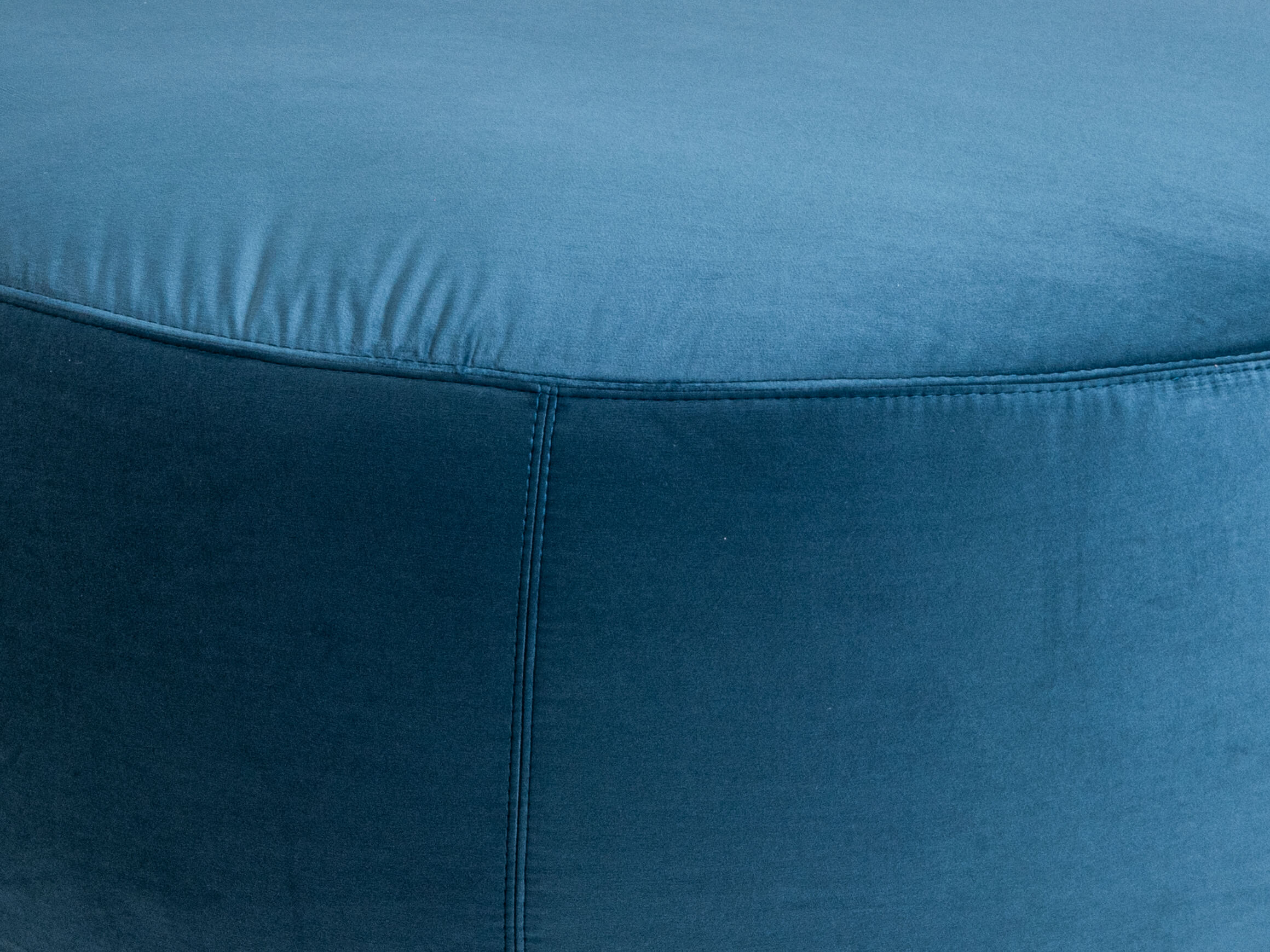 Hocker Annabelle Velvet D: 105 cm Candy / Farbe: Blaugrau / Material: Stoff