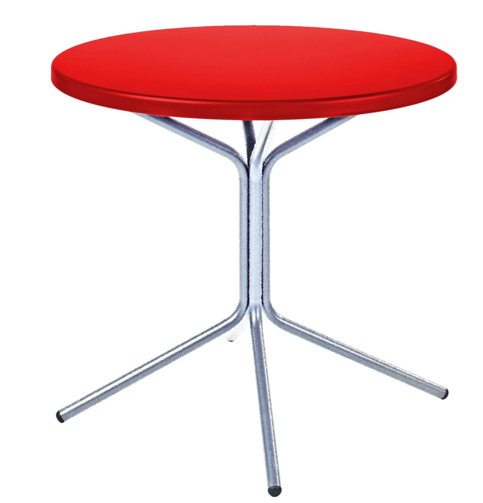 Metall-Beistelltisch Pix Rund Feuerverzinkt von Schaffner / Farbe: Rot / Grösse: x cm