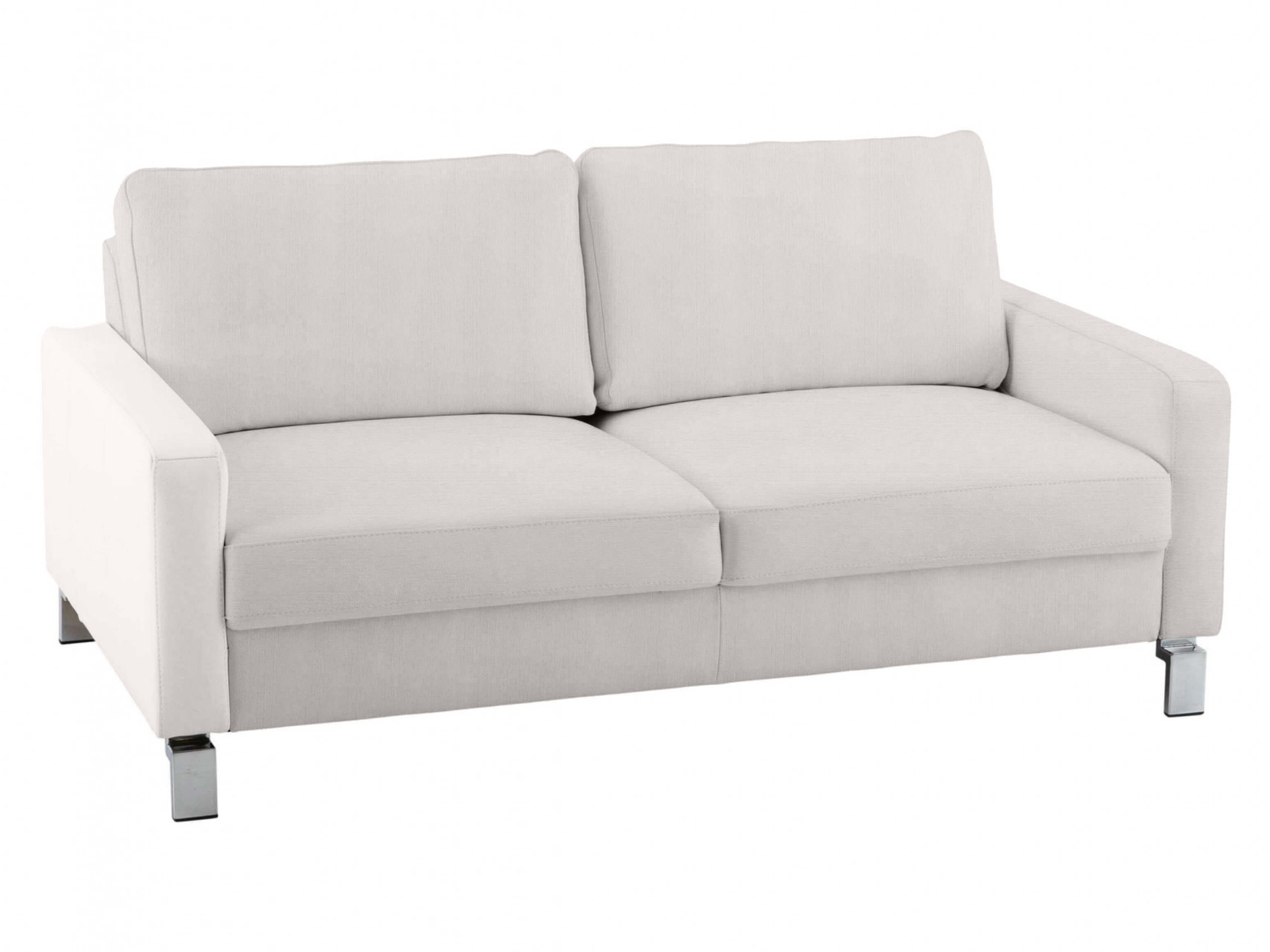 Sofa Interims Basic B: 164 cm Candy / Farbe: Silver / Material: Stoff Basic