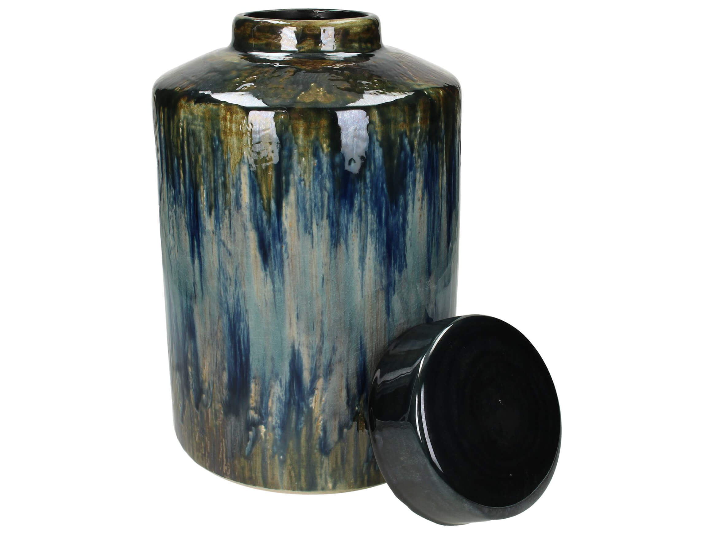 Colour gradient blue-grey-green box H: 32 cm Kersten / Colour: Blue grey green