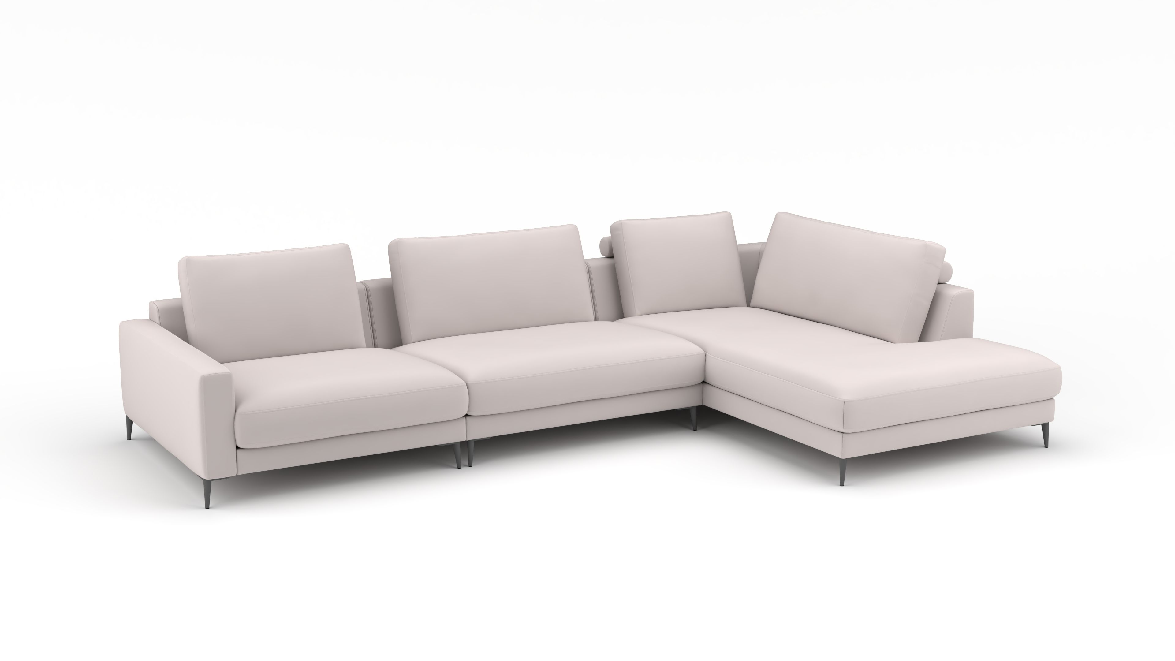 Ecksofa Mercury UrbanDesign / Farbe: White / Bezugsmaterial: Stoff