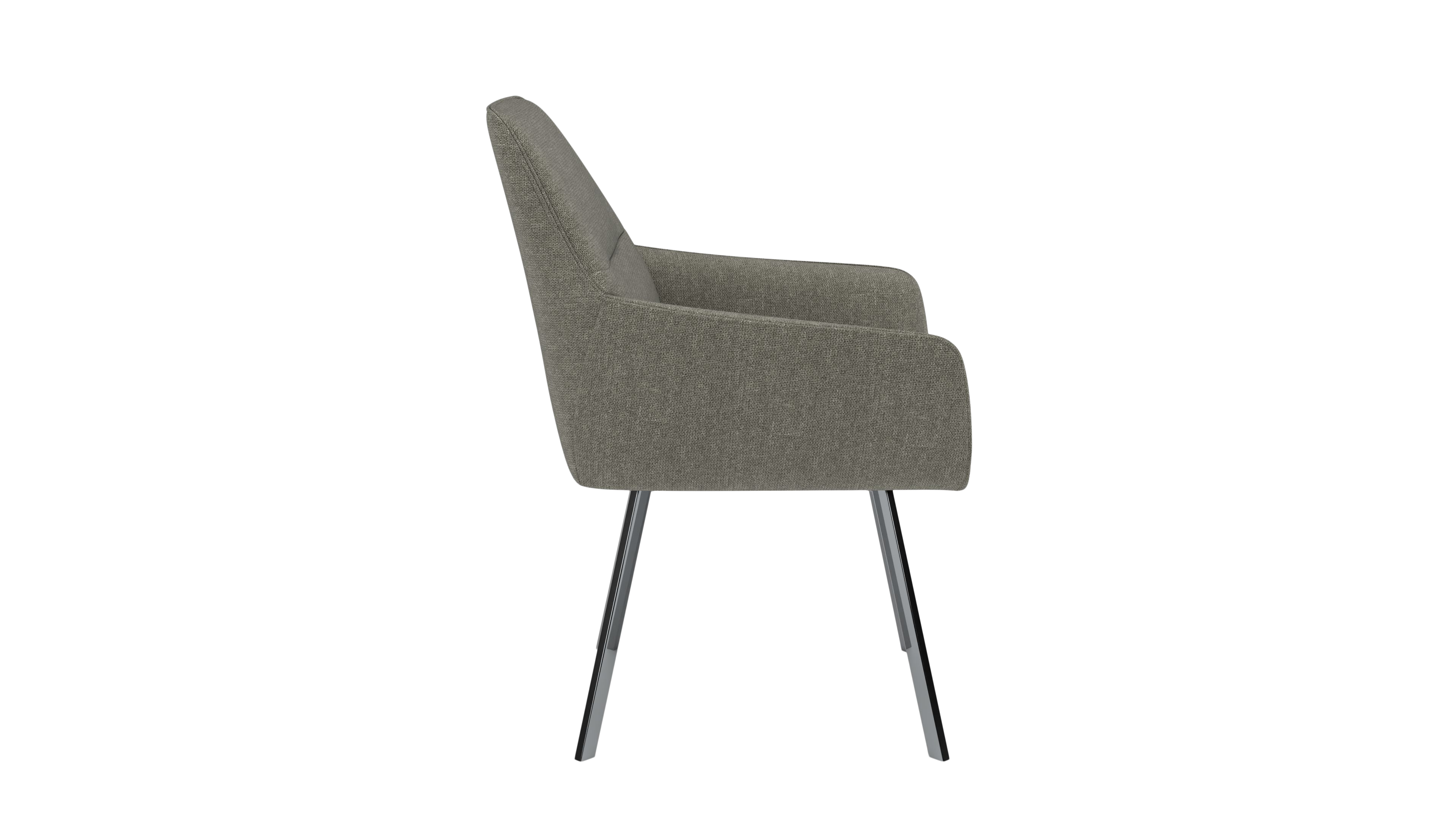 Chair Bellatrix - by UrbanDesign | Swivel Function, Steel Base, Eucalyptus Fabric