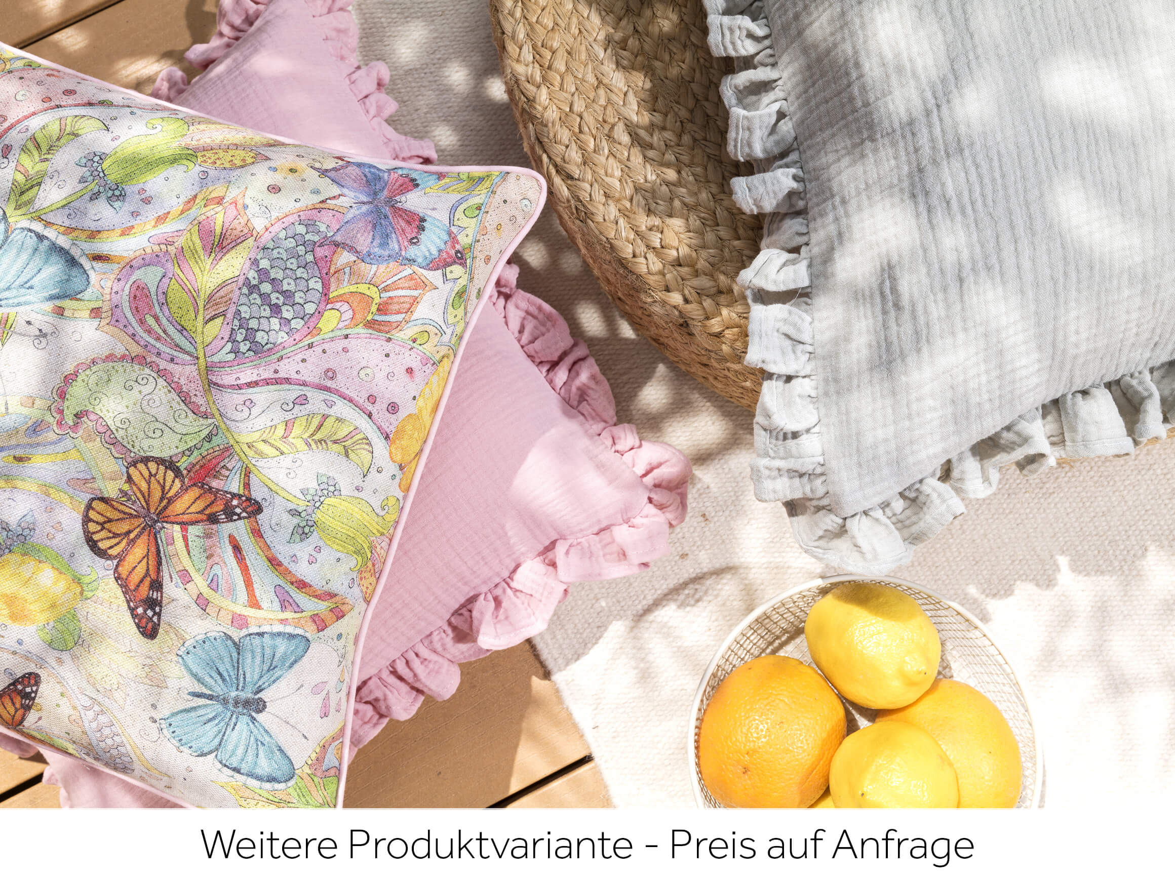 Kissenhülle Karlotta Altrose 40x40 cm Magma