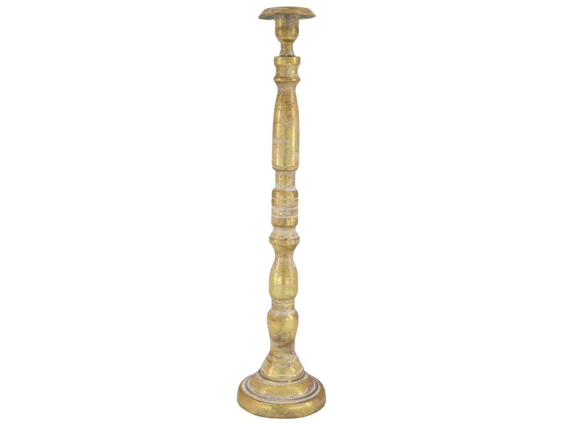 Kerzenständer Metall Gold H: 47 cm Decofinder