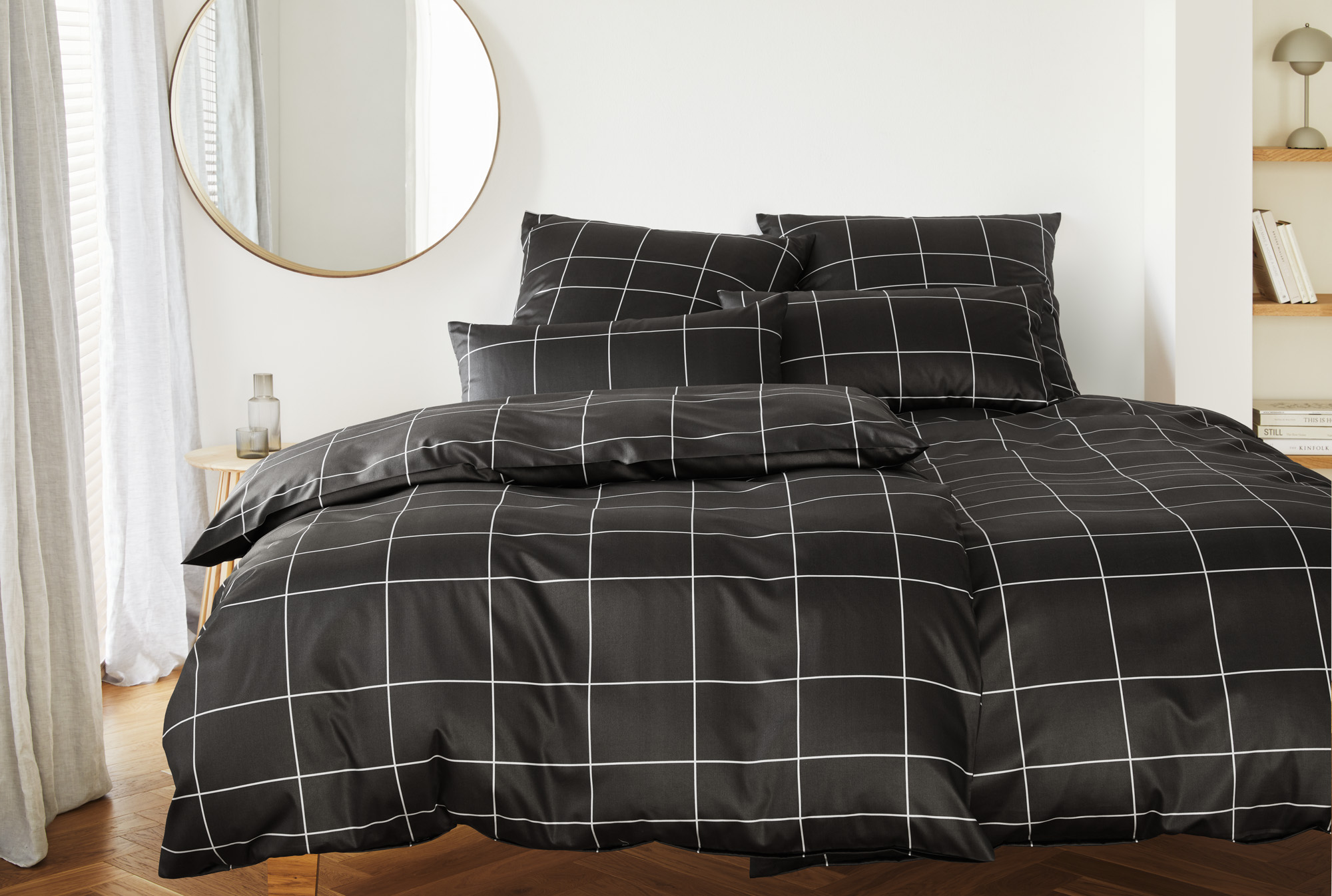 Literie Cross, basalte Elegante / Couleur : basalte