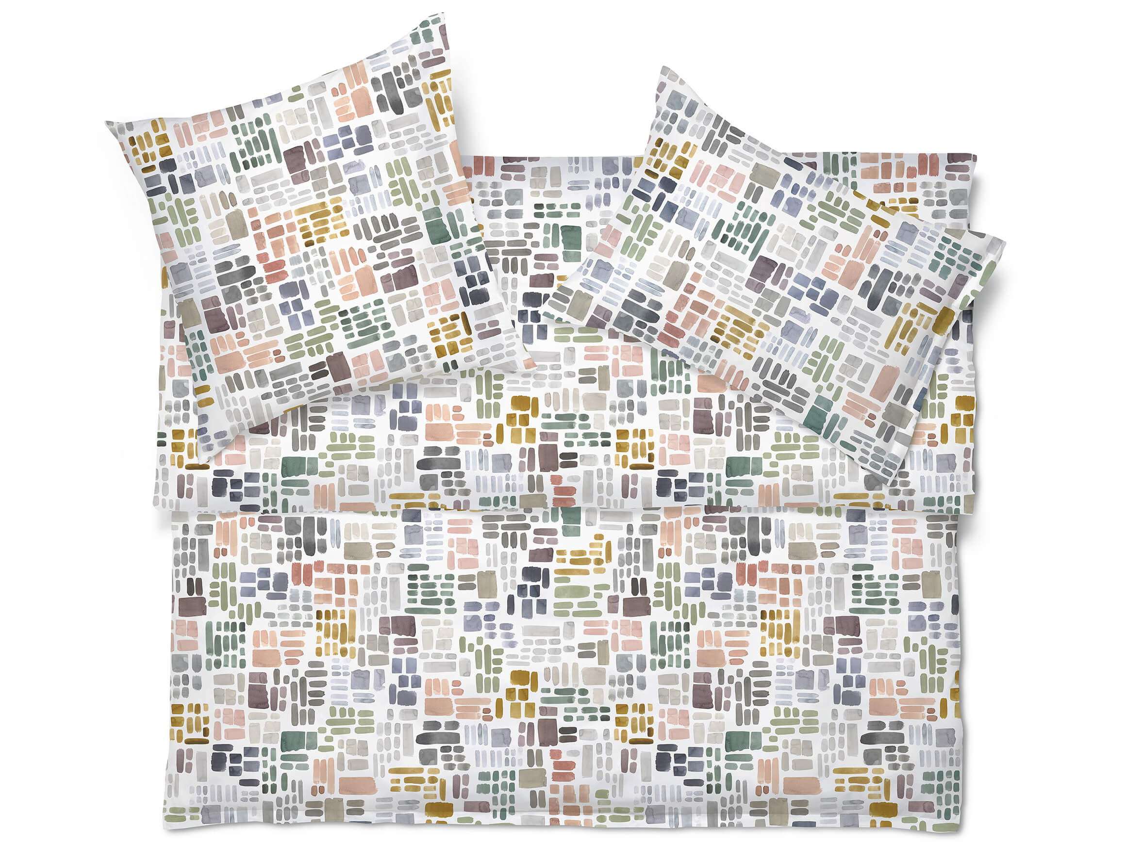Kissenbezug Valentin-Noblesse Blanc Schlossberg Textil AG / Grösse: 50 x 70 cm