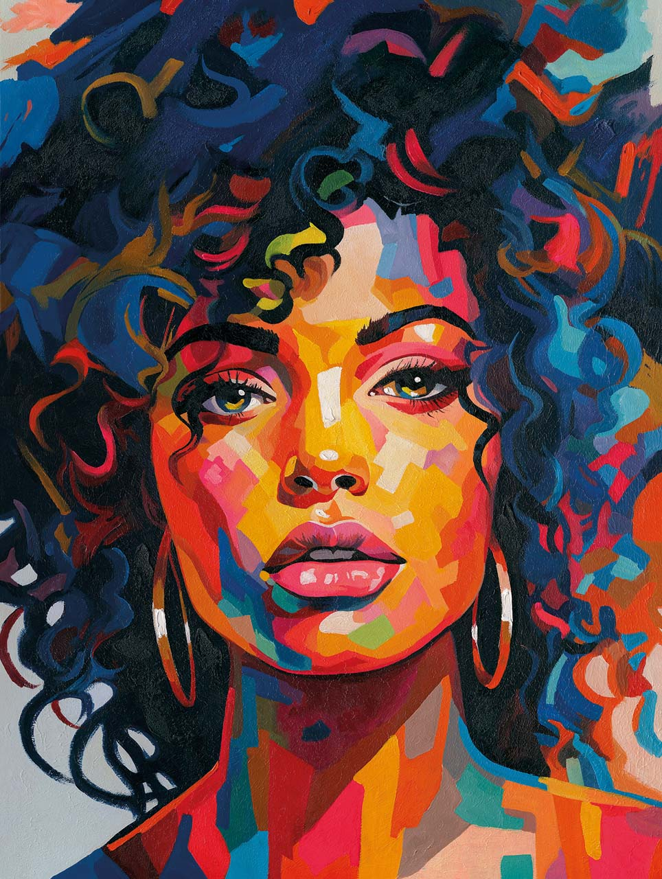 Gemälde-Girl in Colours-image LAND