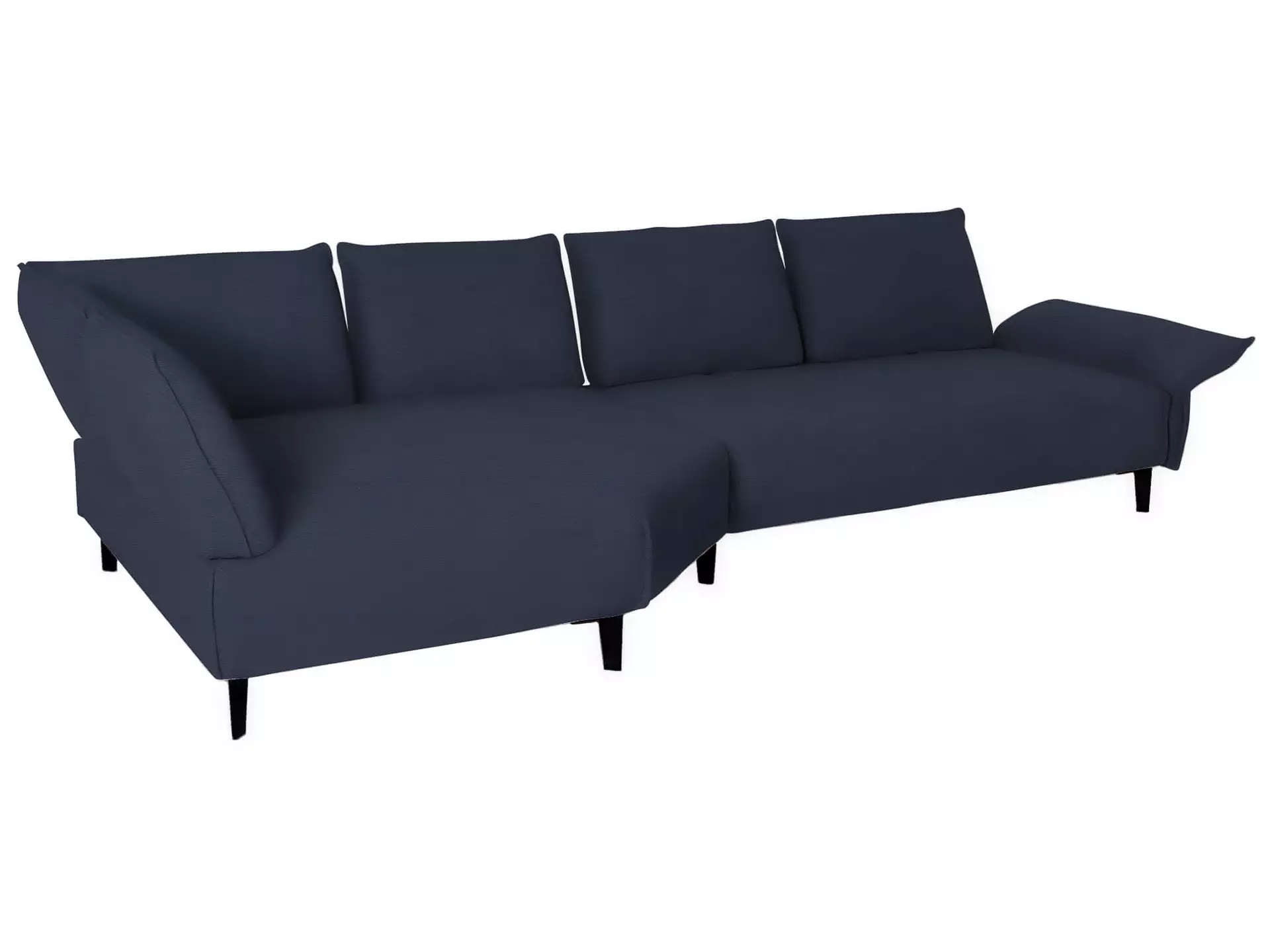 Sofa Bochum Basic Schillig Willi / Farbe: Blau / Material: Leder Basic
