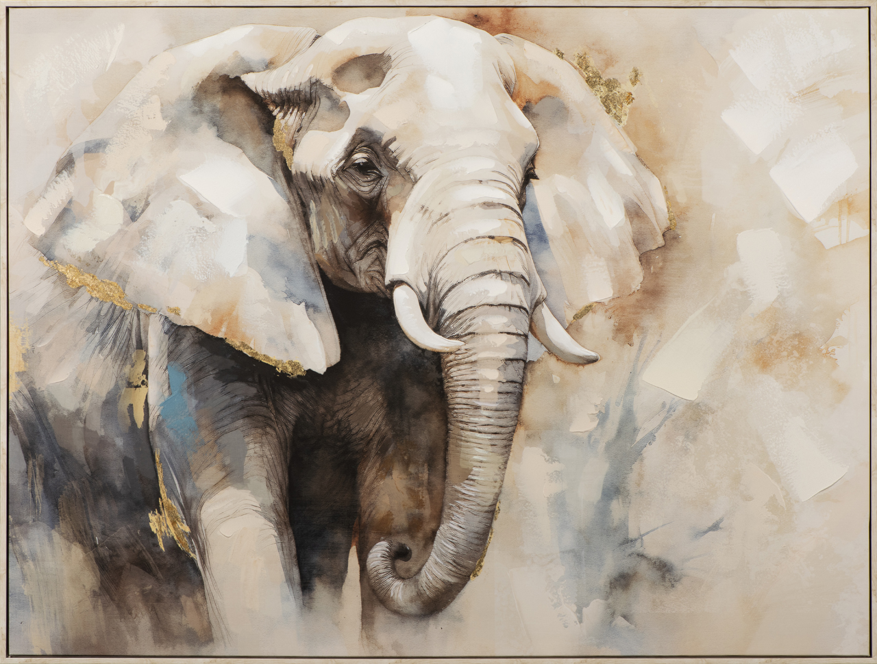 Gemälde-Grey Coloured Elephant-image LAND