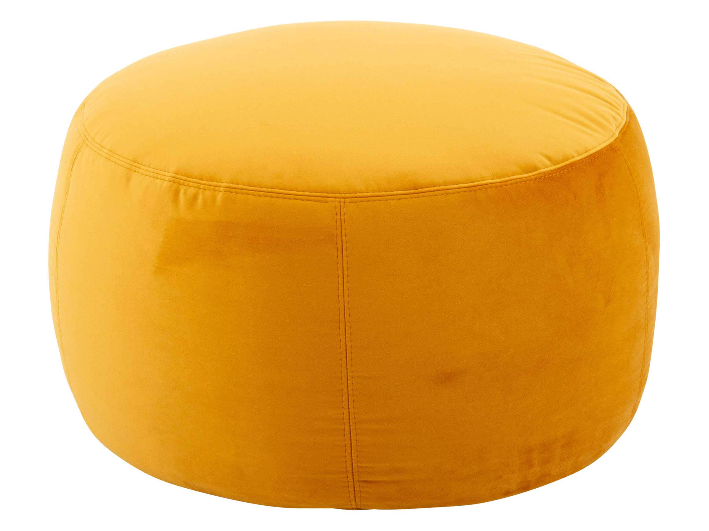 Annabelle Velvet stool D: 60 cm Candy / Colour: Gold / Material: Fabric