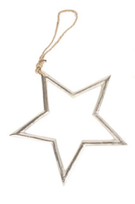 Decofinder Weihnachtsschmuck Sternhänger, Aluguss  | Schubiger Möbel