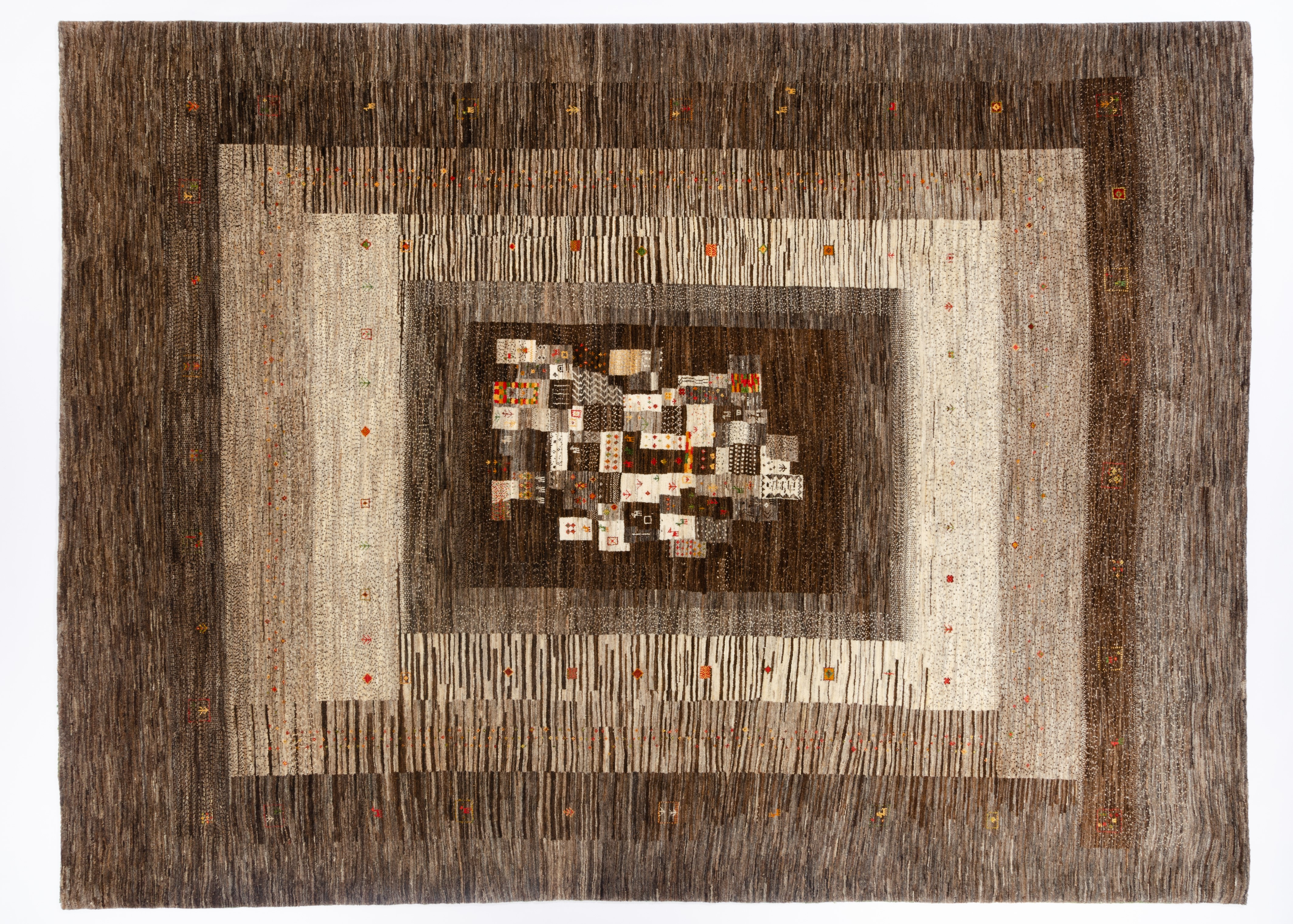 Nomadenteppich Lori Fein Negra/ Farbe: Weiss / Masse (BxT) :256x344 cm