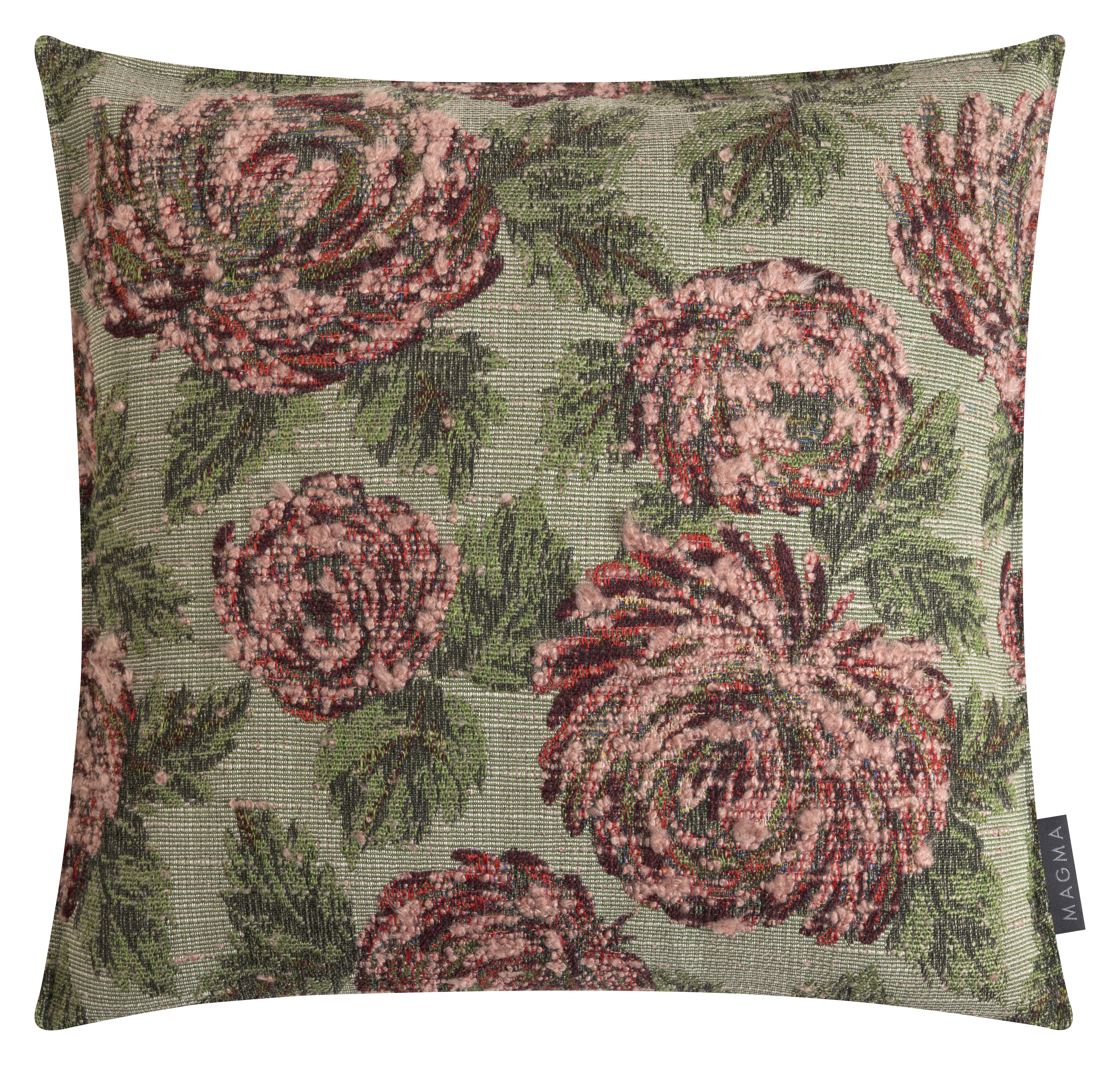 Kissenhülle-Rosa, Grün 45 x 45 cm-Magma