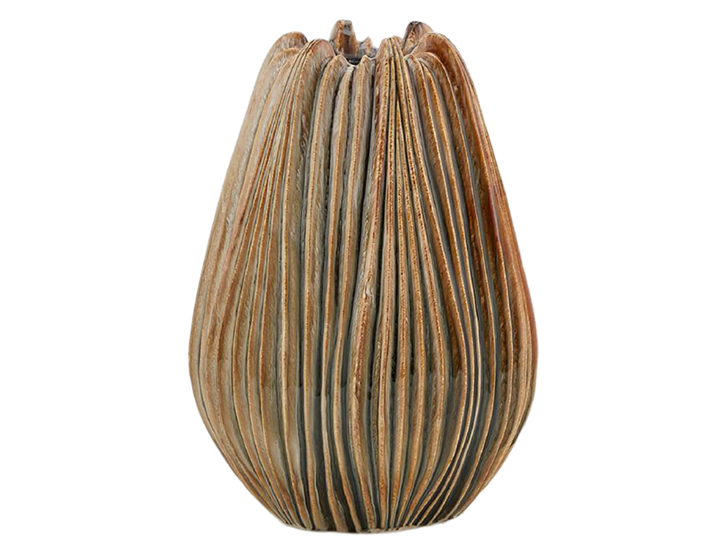 Edg Vase Keramik Schlamm Blau H: 44 cm  | Schubiger Möbel