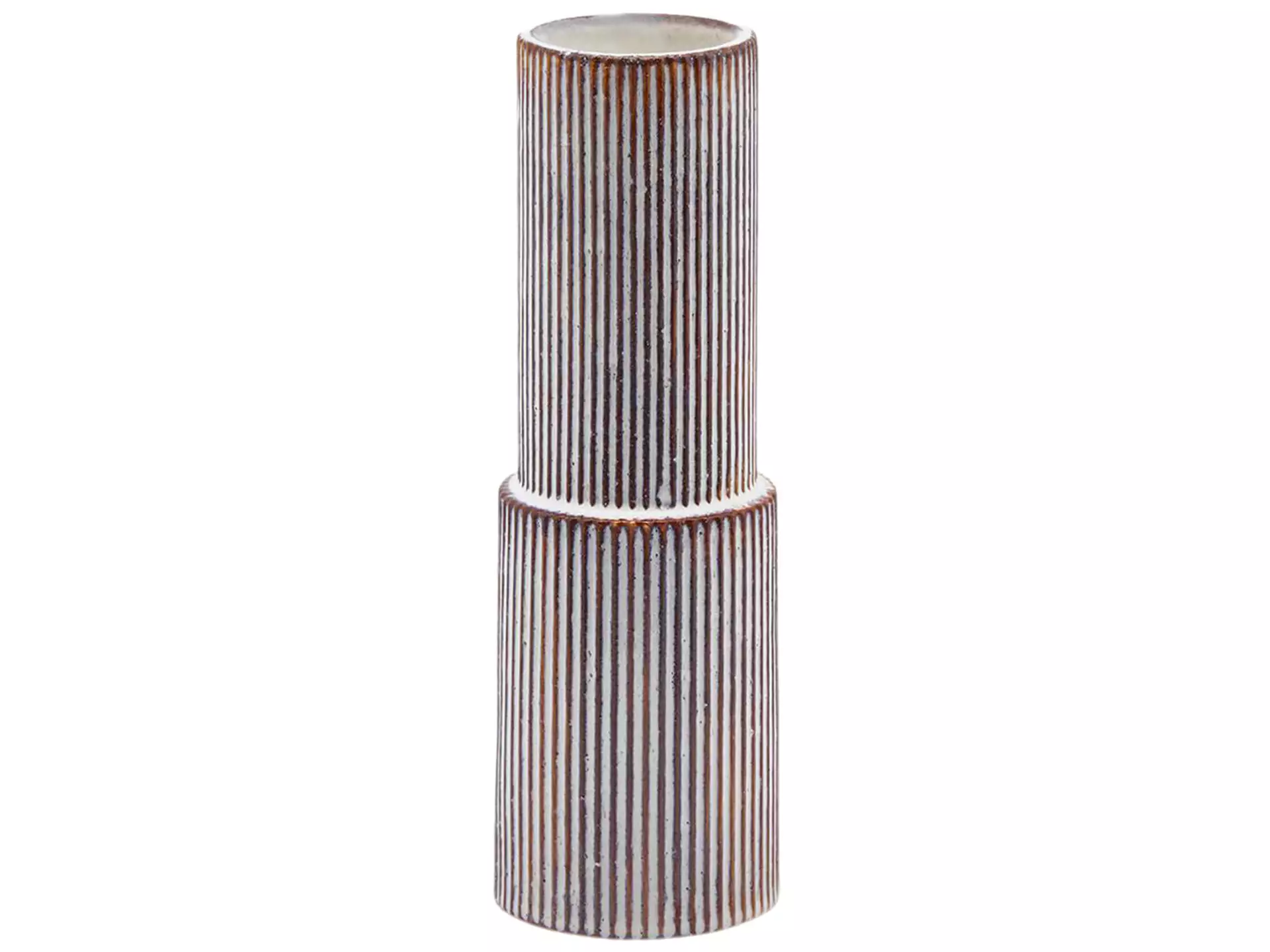 Vase Keramik Streifen H: 31 cm Edg
