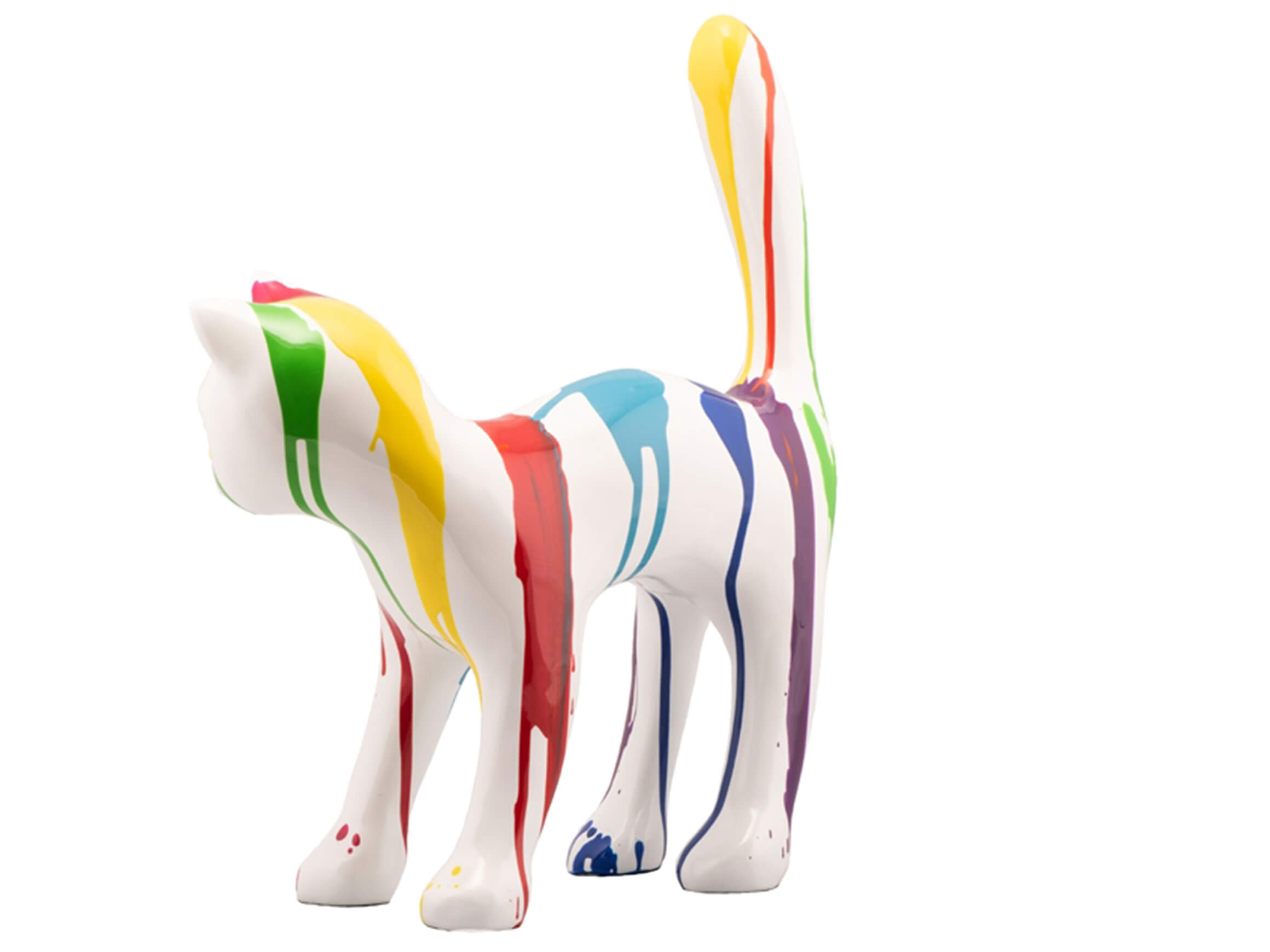 Skulptur Bunte Katze 2 image LAND