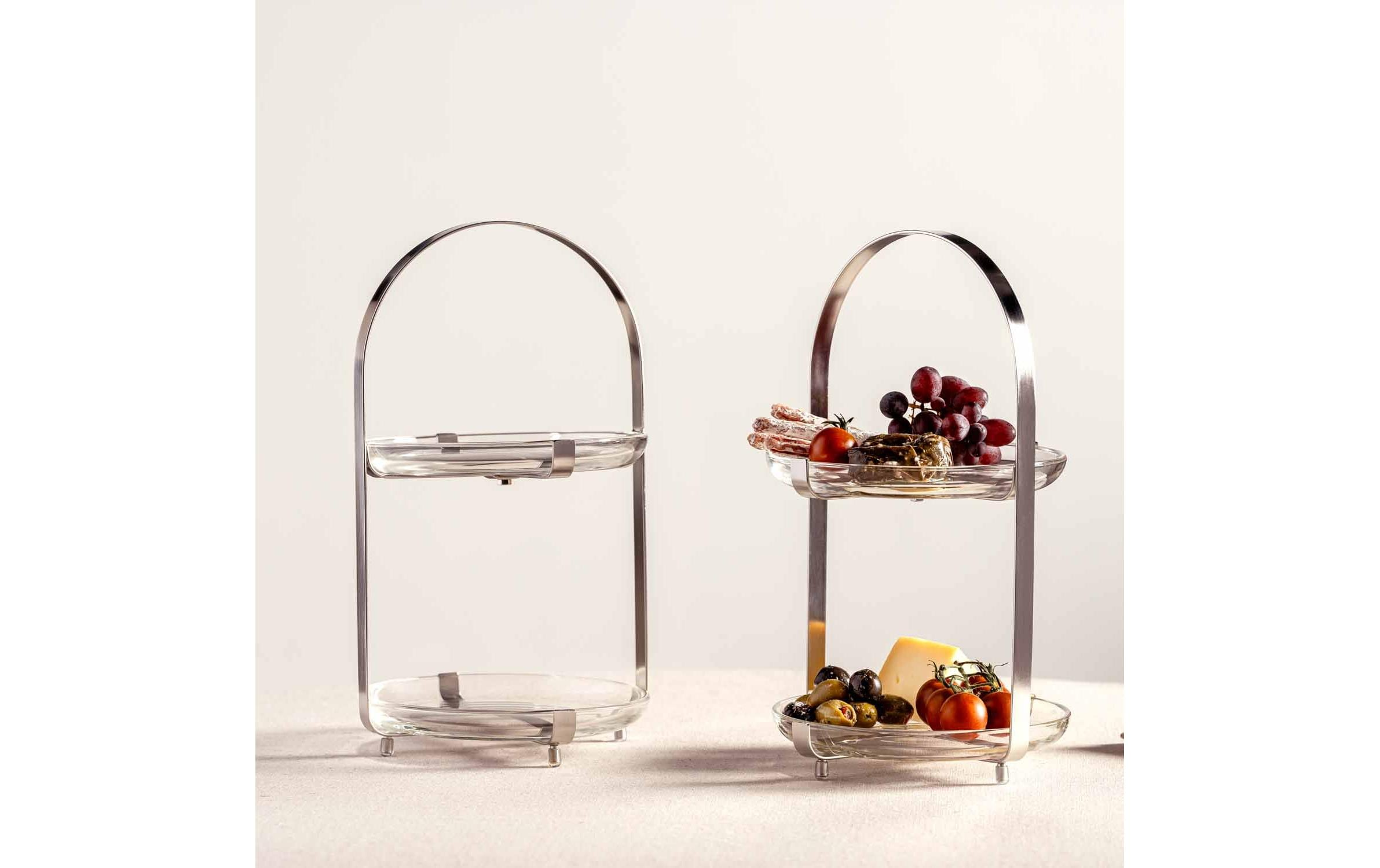 Etagere Cucina 2-teilig Alltron / Farbe: Silber