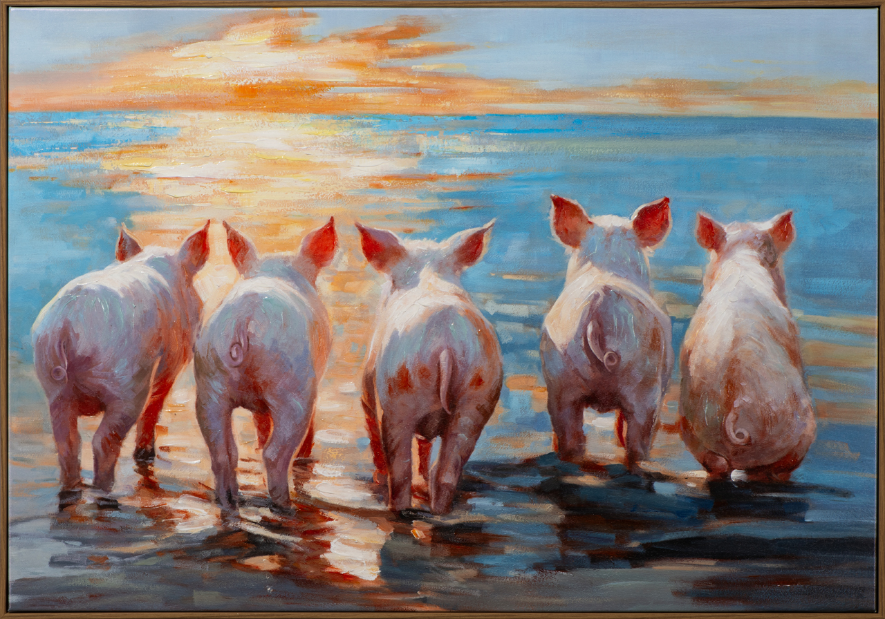 Bild mit Rahmen-Pigs Paradise-image LAND