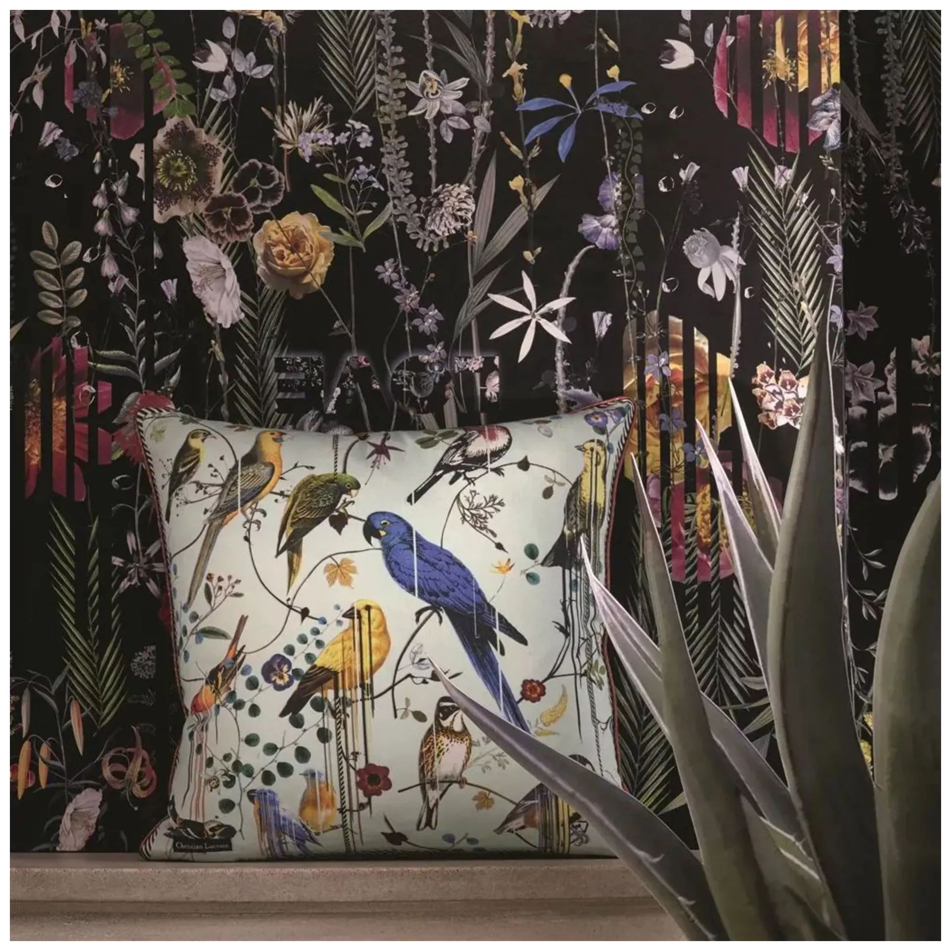 Kissen Birds Sinfonia - Crepuscule Designers Guild / Farbe: Mehrfarbig von Christian Lacroix