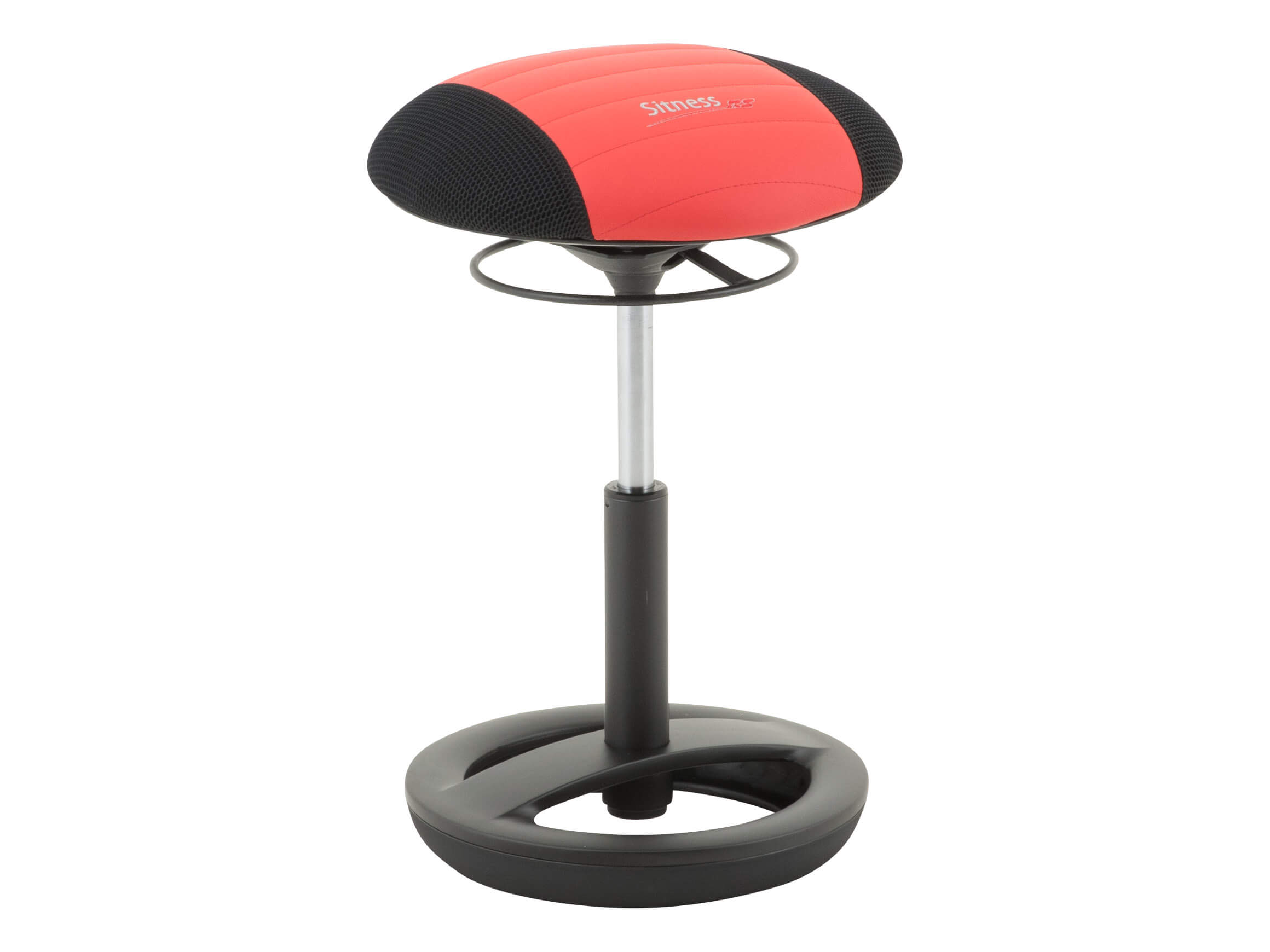 Hocker Side, Höhenverstellbar, Rot, Alu, Durchmesser