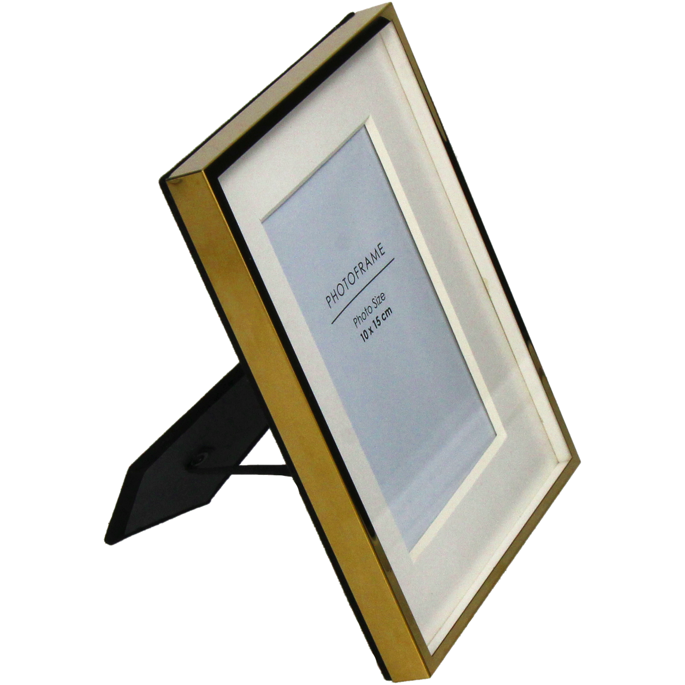 Fotorahmen Metall, Gold B: 10 cm Kersten