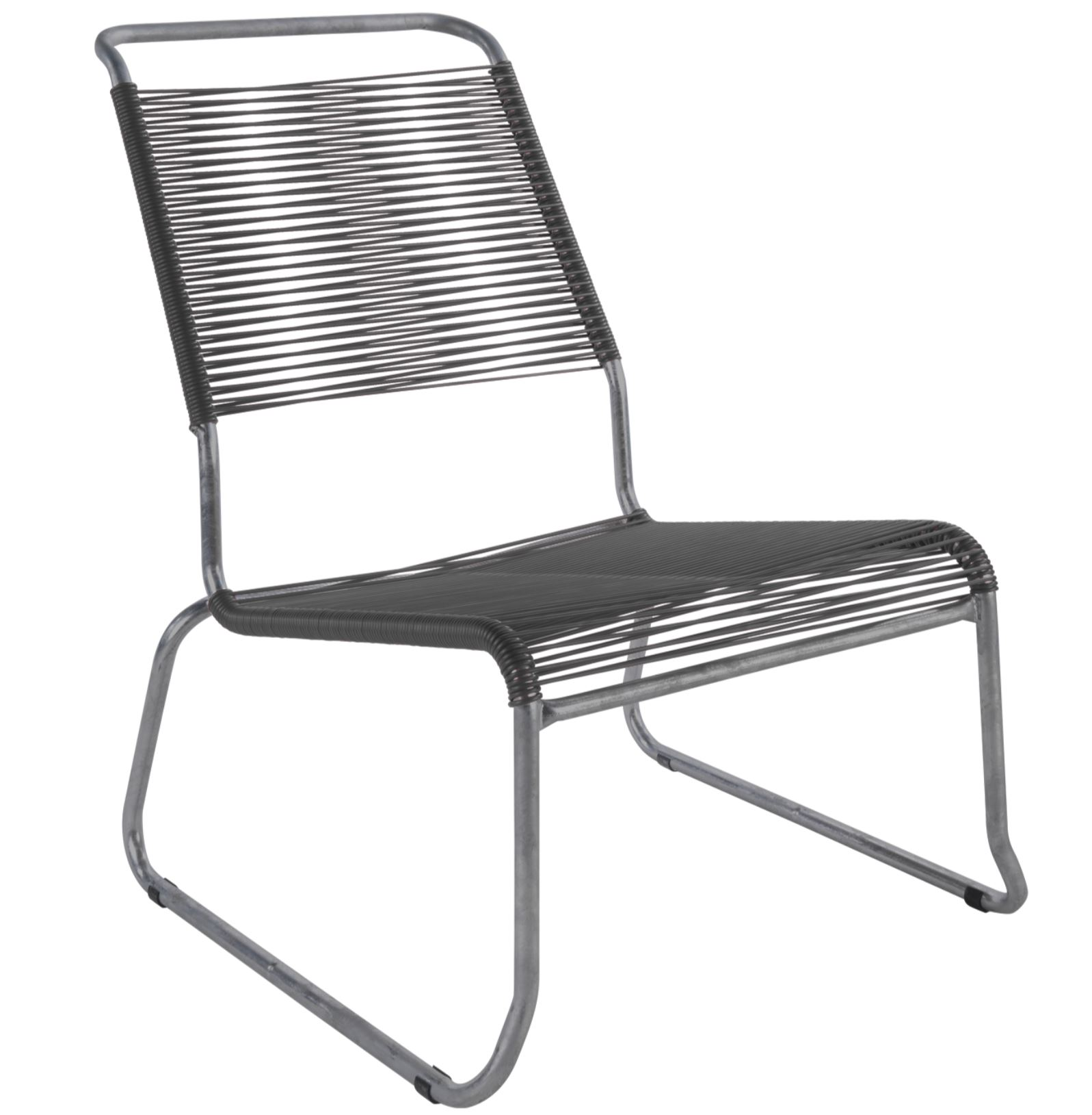 Schaffner Spaghetti-Kufen-Lounger Säntis Hochlehner Grau | Schubiger Möbel