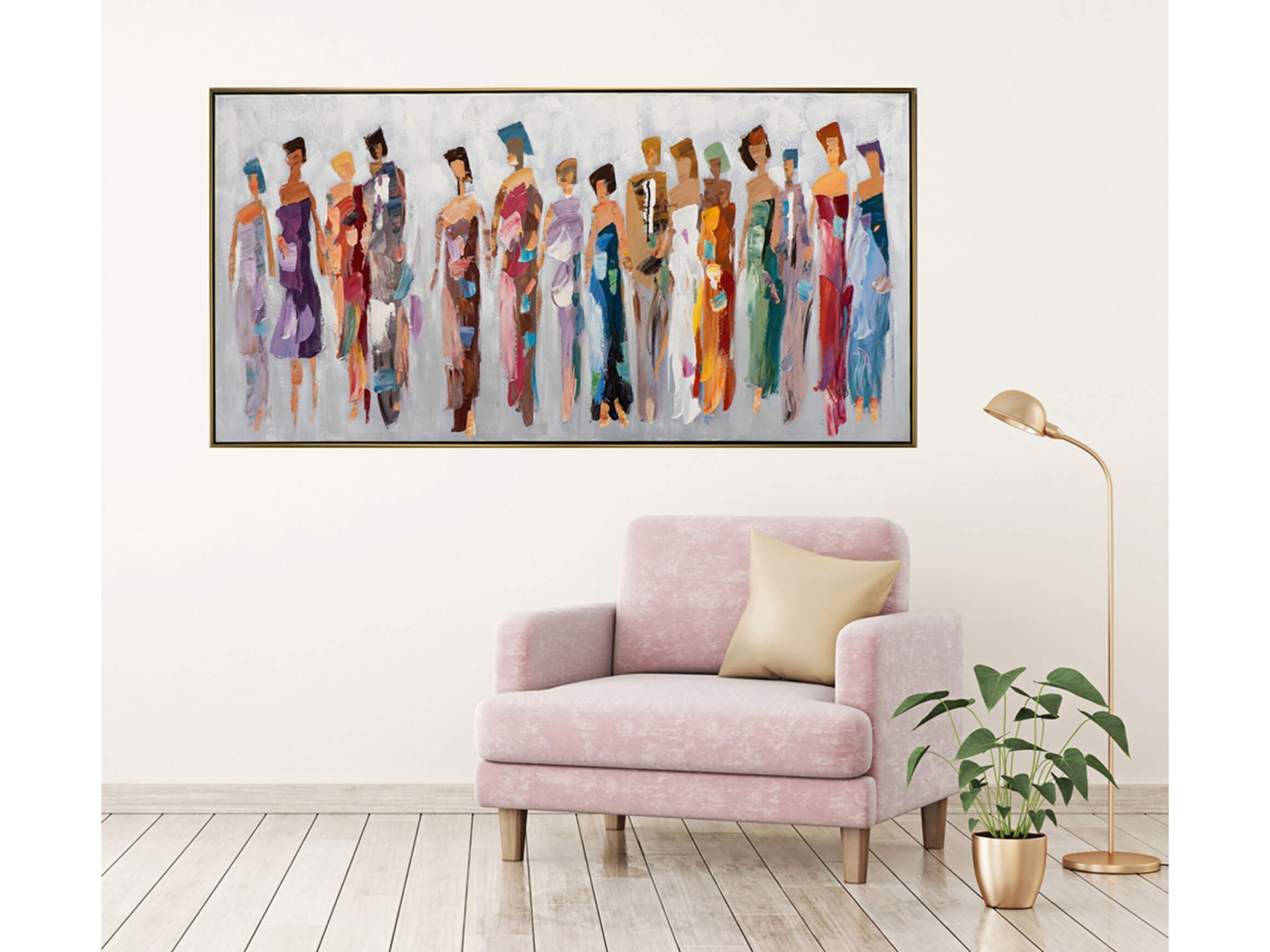 Bild Modische Damen image LAND / Grösse: 143 x 73 cm