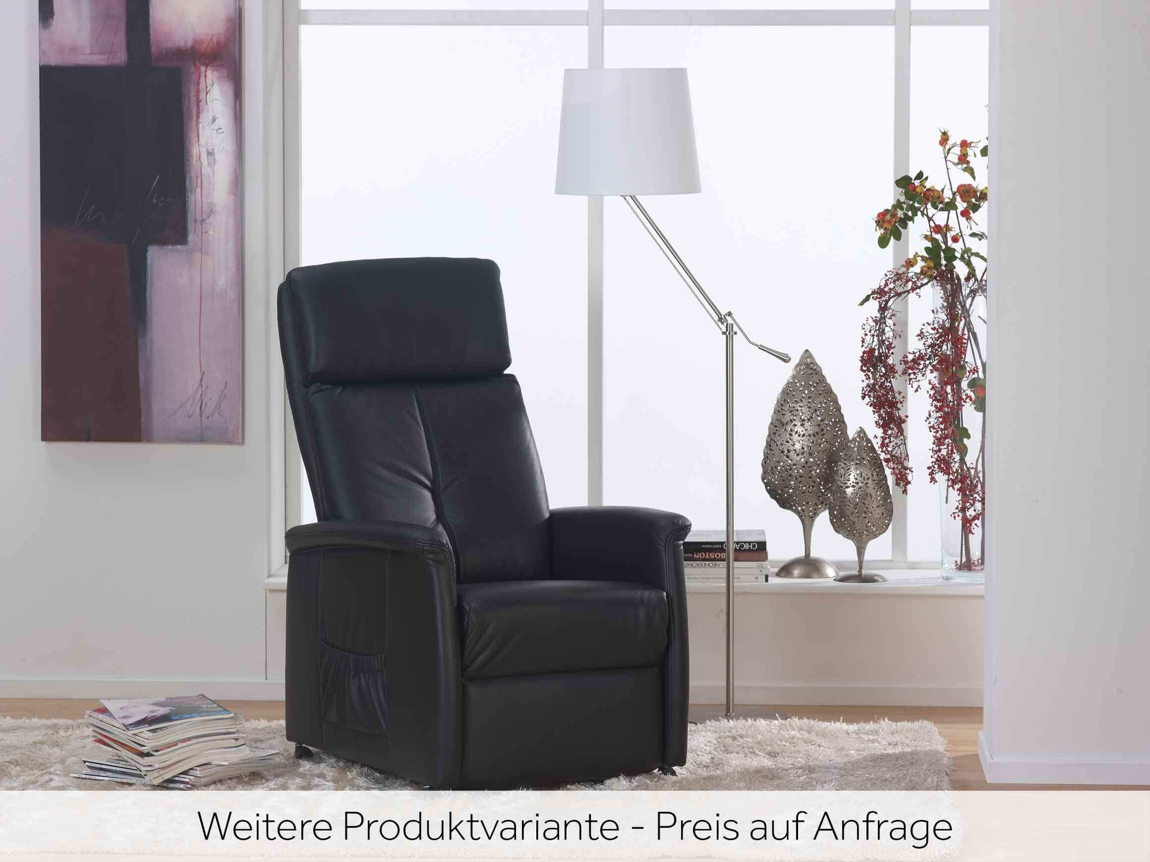 Relaxer Delto, Leder, Elektrisch Verstellbar, b 72 cm t