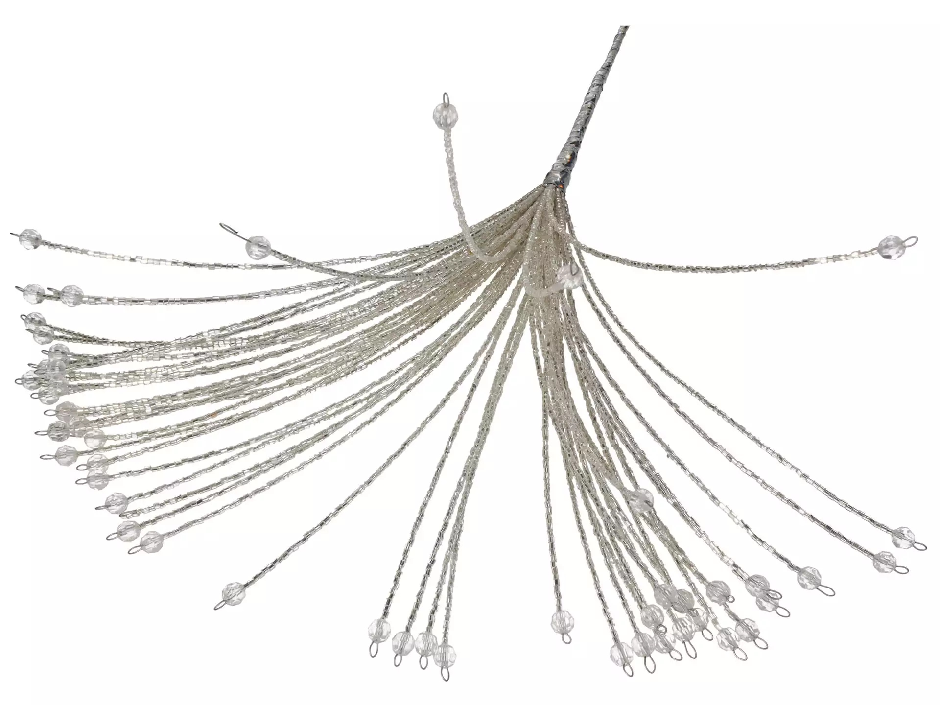 Kunstblume Perlenbüschel Silber H: 58 cm Kersten