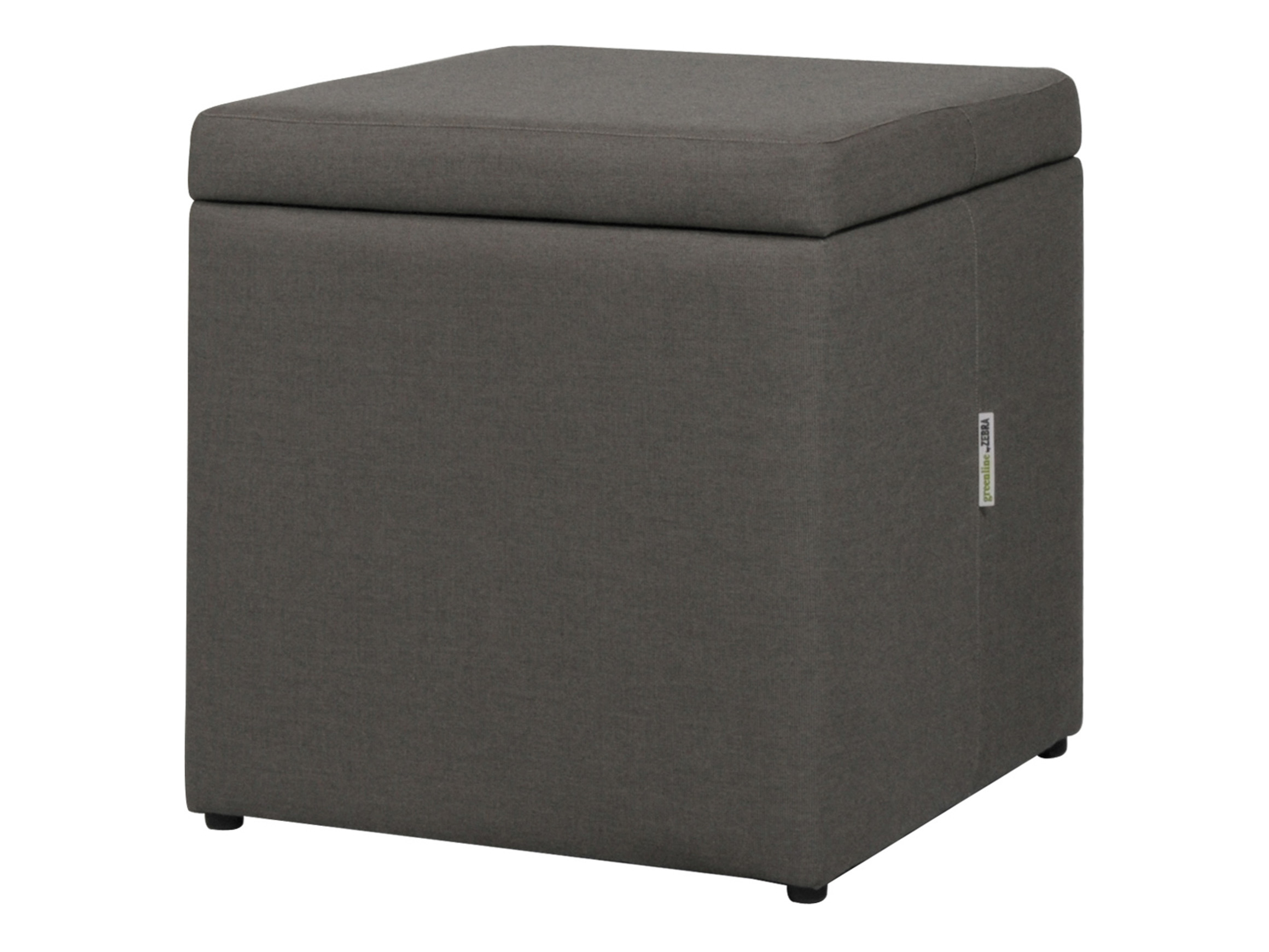 Quadux garden stool, Textilene Smoke, storage, b