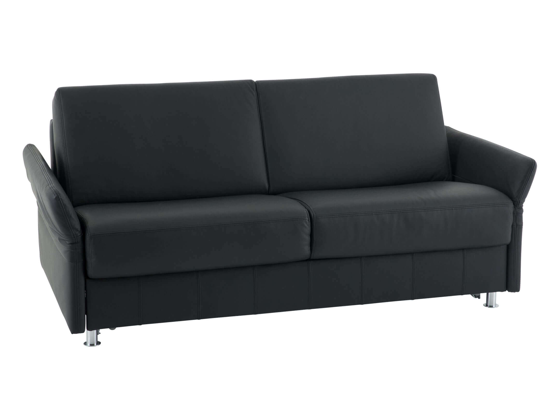 Bettsofa Mexico Leder Bali / Farbe: Schwarz / Material: