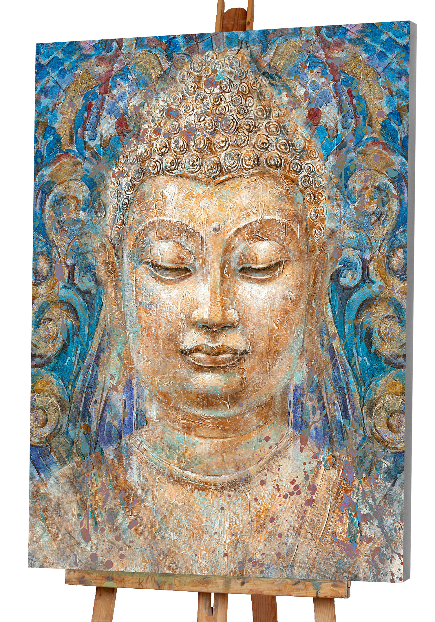 Gemälde Golderner Buddha image LAND