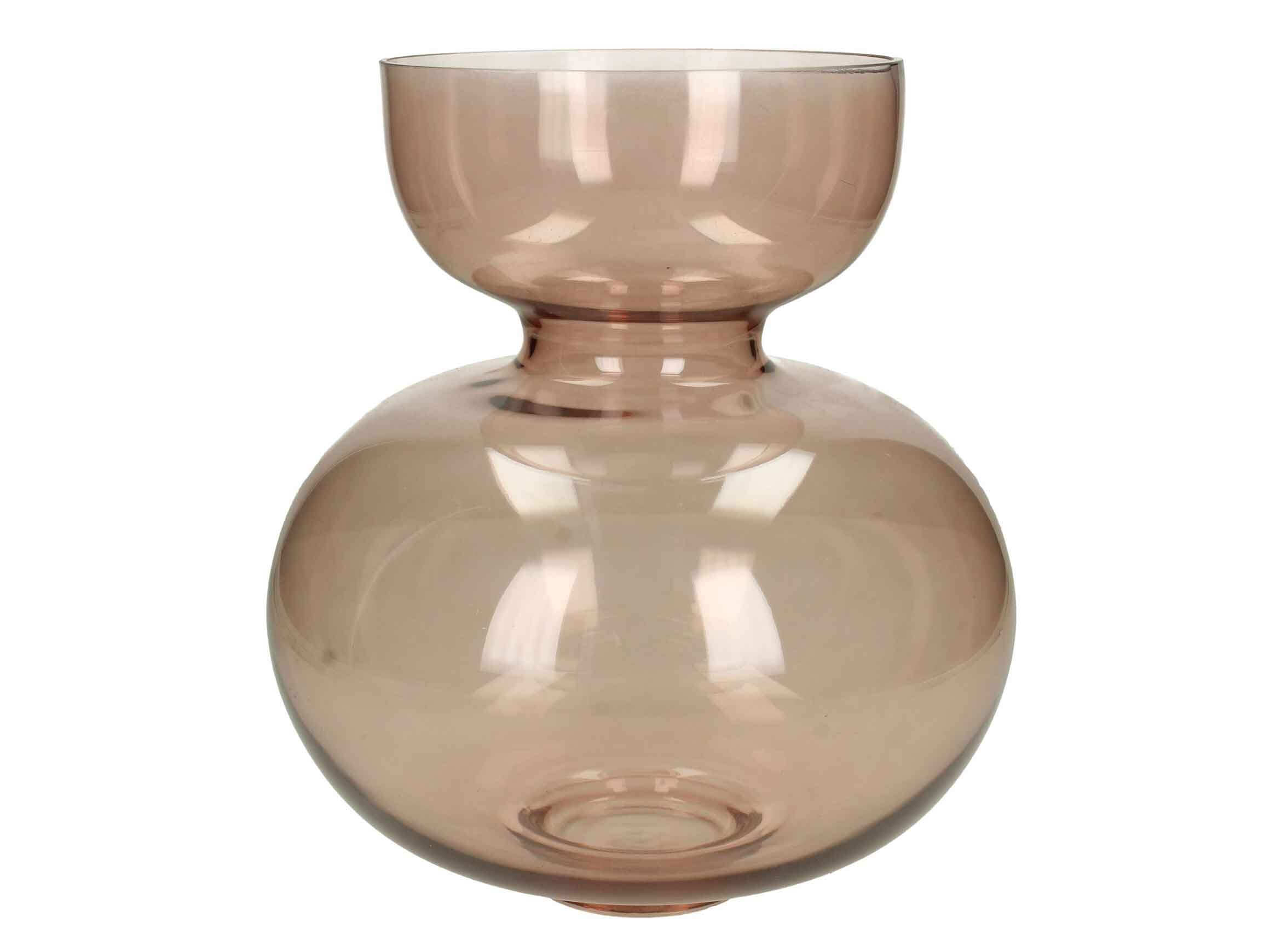 Vase Glas, Rosé h: 25 cm Kersten